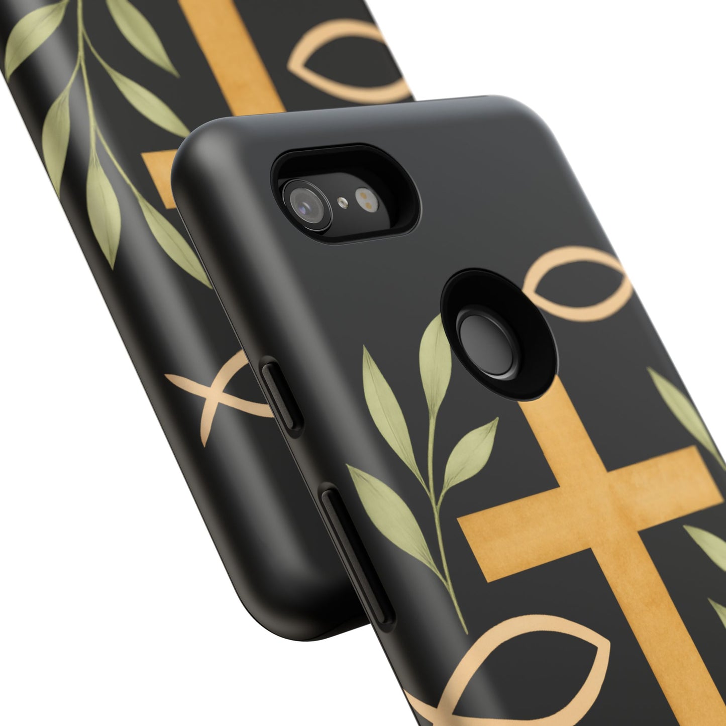 Christian Faith Phone Case with Floral Design