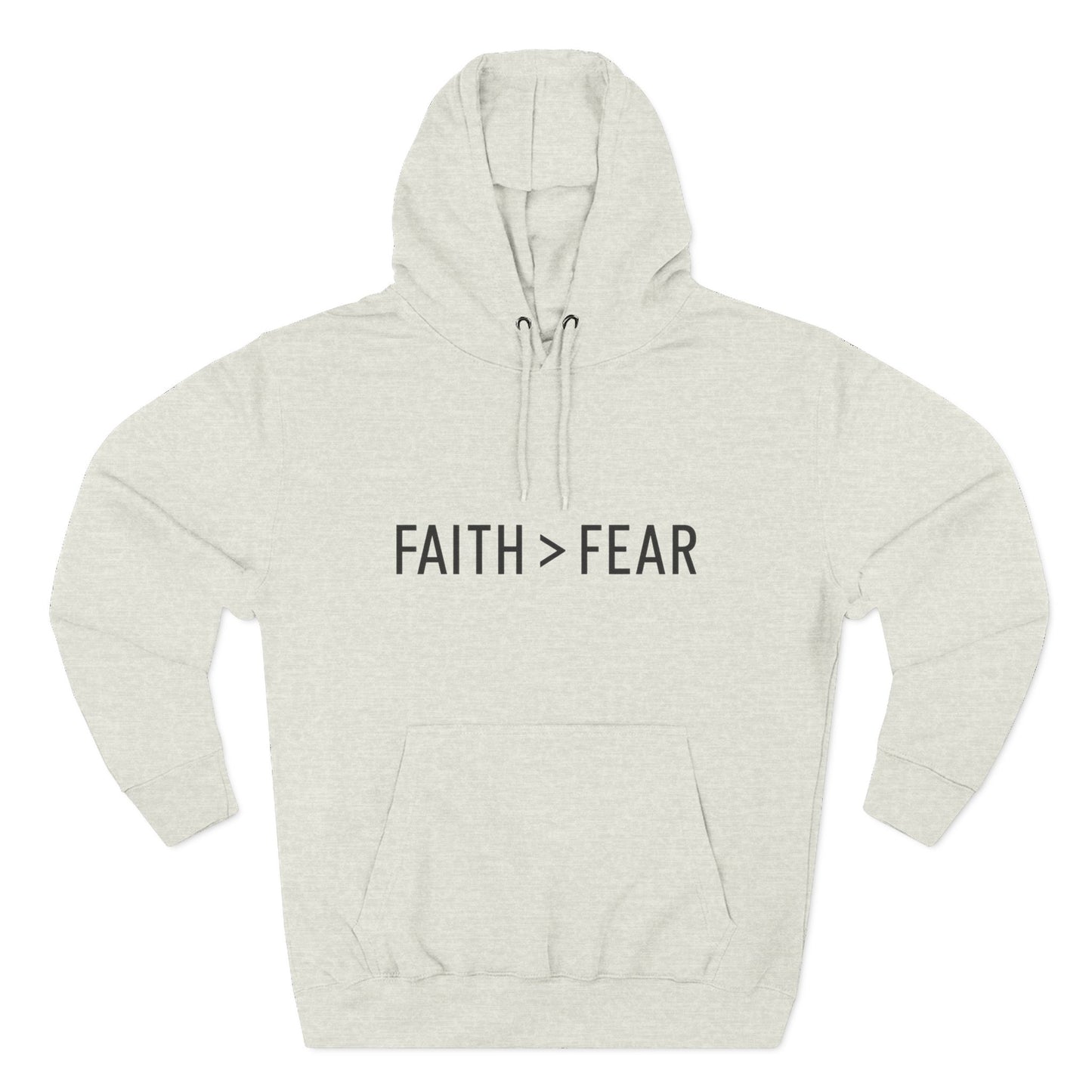 Faith Over Fear Unisex Hoodie – Christian Affirmation Apparel | Cozy & Bold Statement Piece