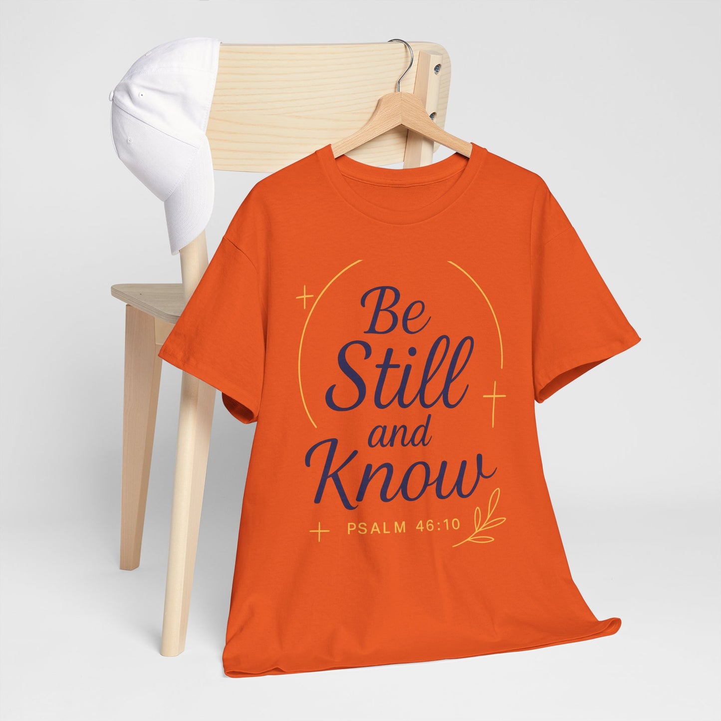 Unisex Heavy Cotton Tee - Be Still and Know Shirt, Inspirational Apparel for Mindfulness, Perfect Gift for Spiritual Gatherings, Bible [...]