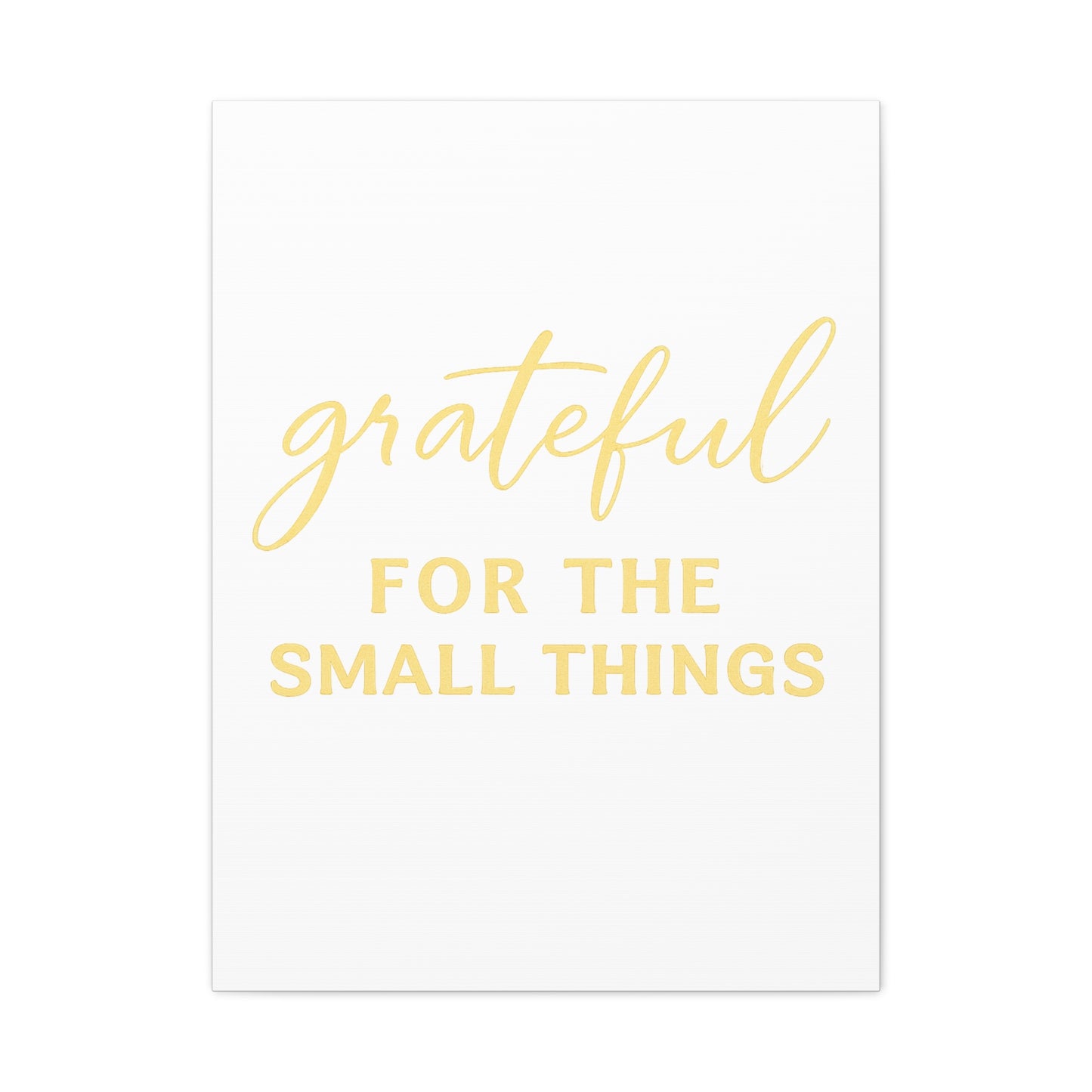 Grateful Wall Art | Inspirational Christian Home Decor - Matte Canvas, Stretched, 1.25"