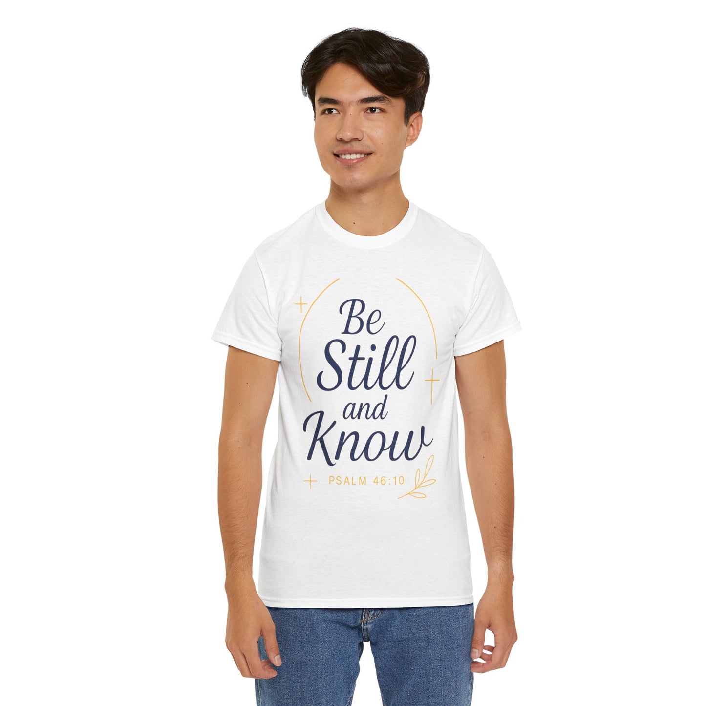 Unisex Heavy Cotton Tee - Be Still and Know Shirt, Inspirational Apparel for Mindfulness, Perfect Gift for Spiritual Gatherings, Bible [...]