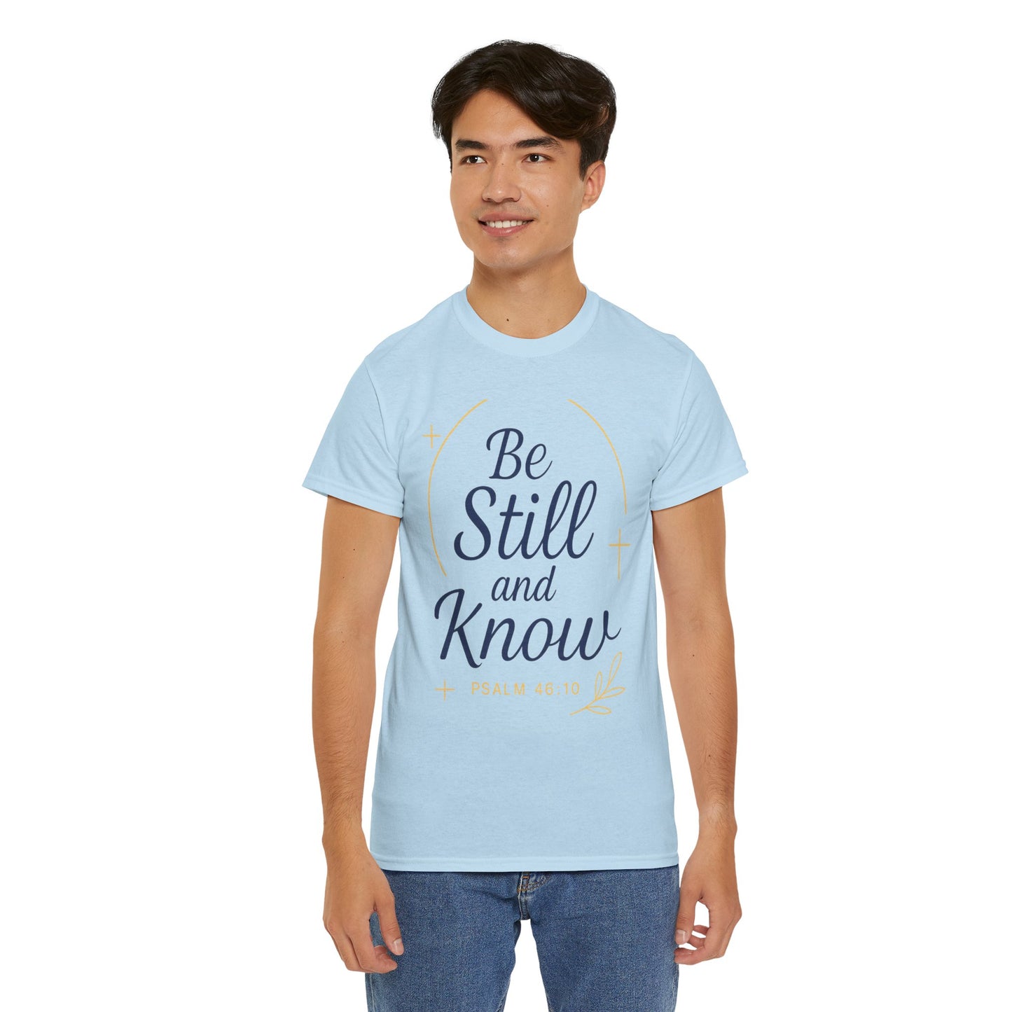 Unisex Heavy Cotton Tee - Be Still and Know Shirt, Inspirational Apparel for Mindfulness, Perfect Gift for Spiritual Gatherings, Bible [...]