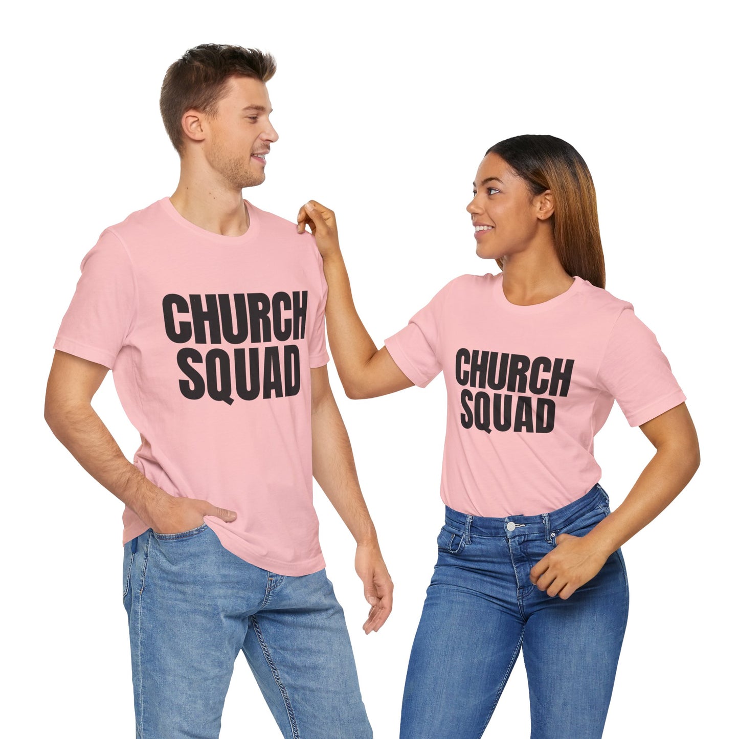 Church Squad Unisex Tee, Christian Apparel, Group Outing Shirt, Faith-Based Gift, Church Events Clothing
