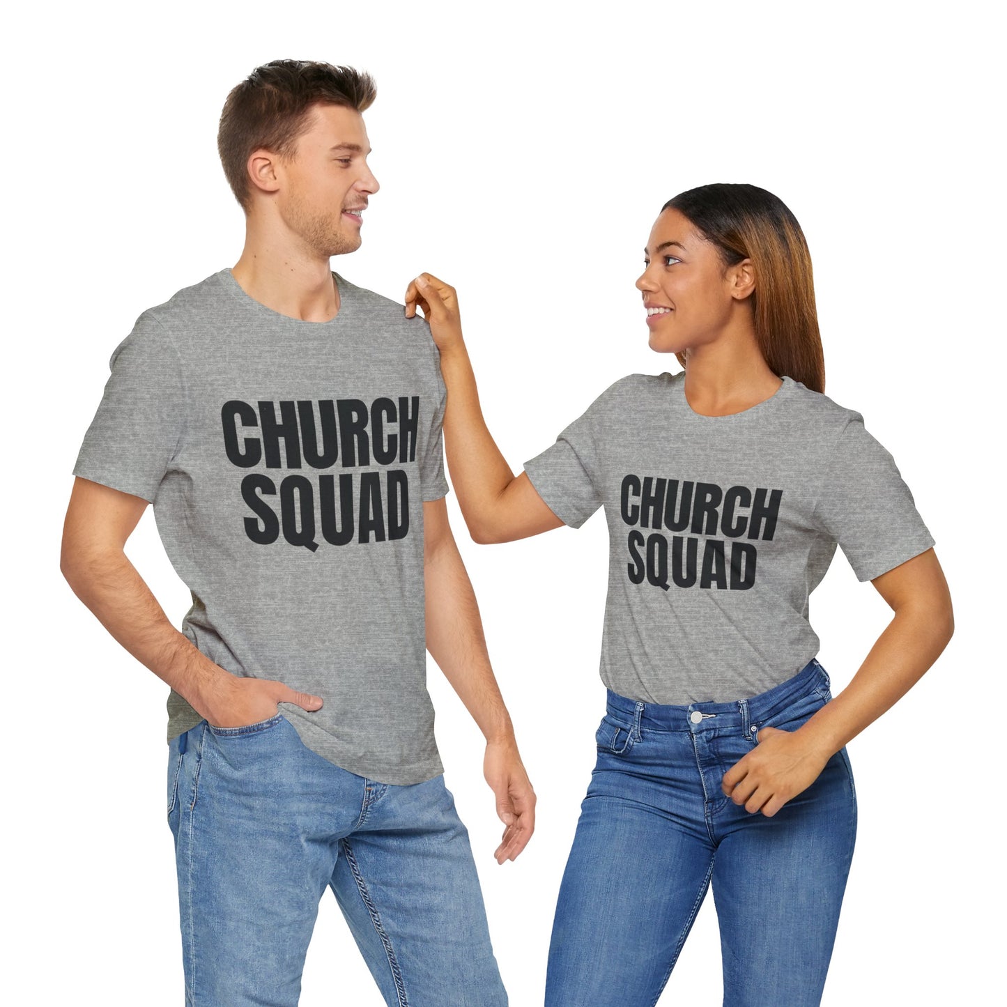 Church Squad Unisex Tee, Christian Apparel, Group Outing Shirt, Faith-Based Gift, Church Events Clothing