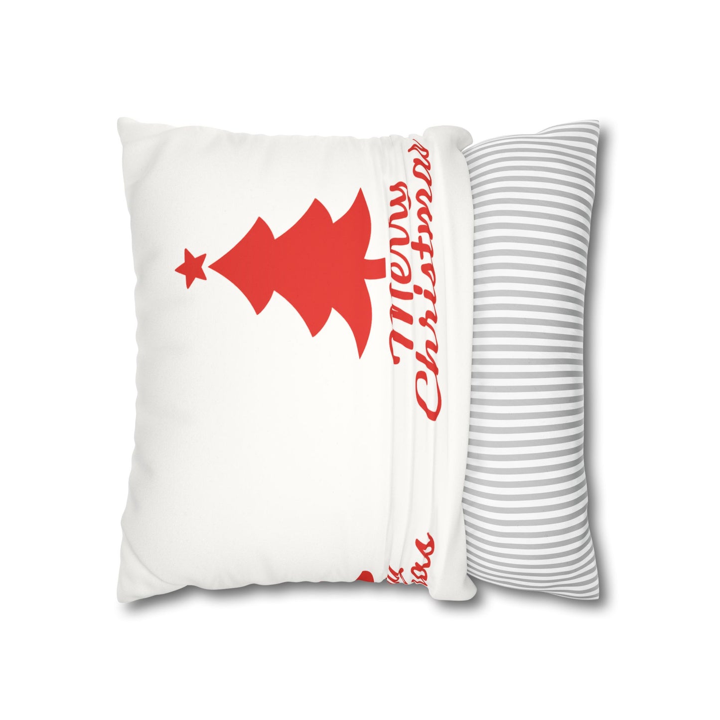 Merry Christmas Faux Suede Pillowcase