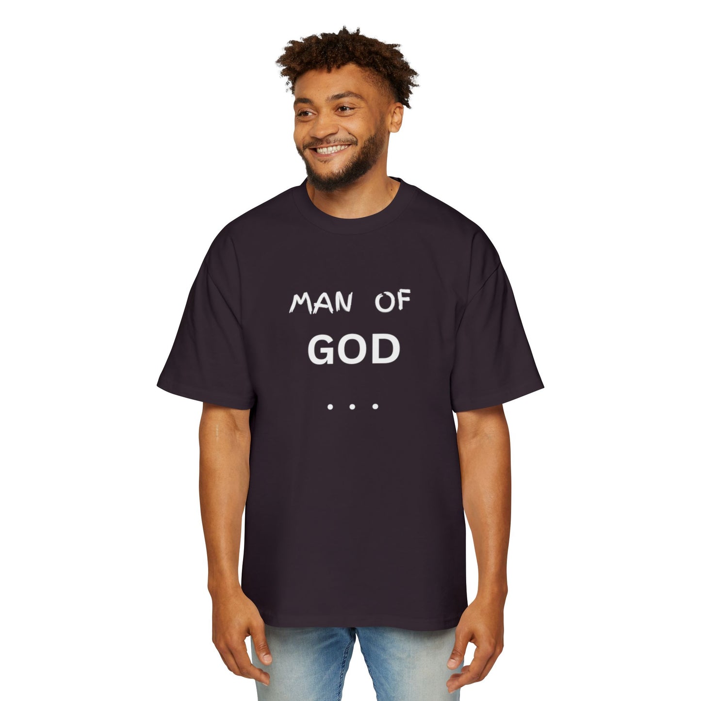 Christian Men’s T-Shirt – Bold “Man of God” Faith Tee