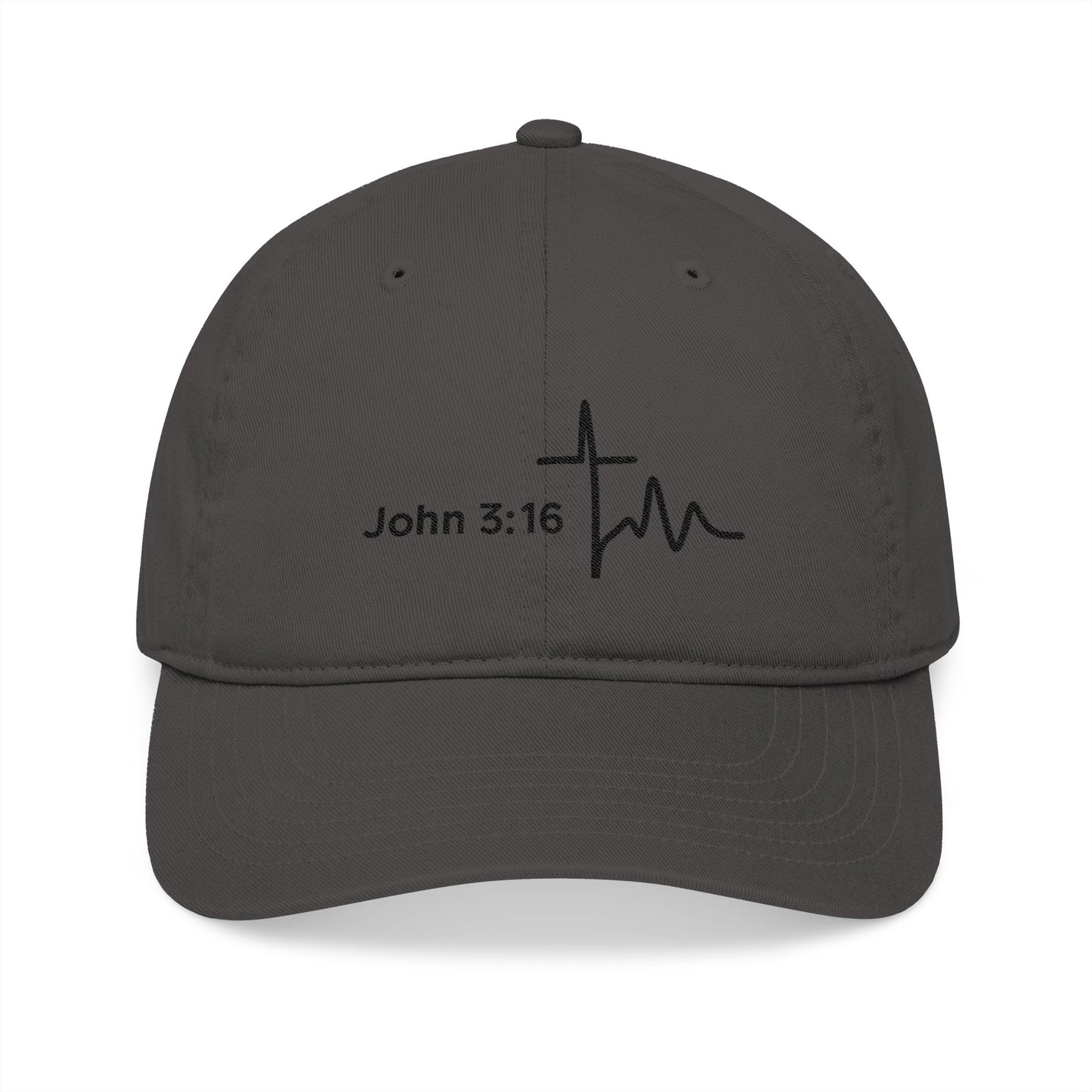 John 3:16 Organic Baseball Hat – Christian Faith Cap Made for Everyday Witness.
