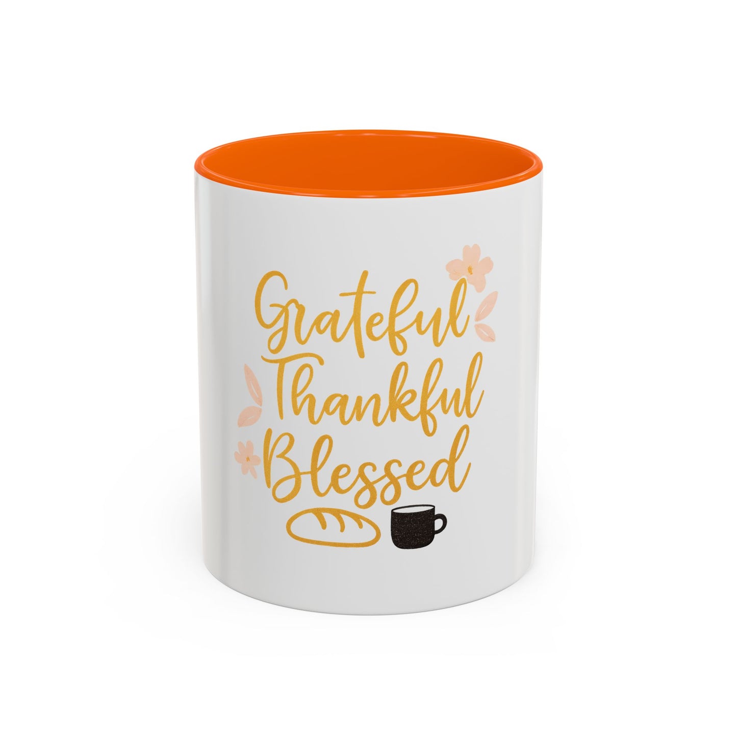 Grateful Thankful Blessed Mug | Coffee Mug for Inspirational Gifts, Office Decor, Housewarming Gift, Motivational Drinkware