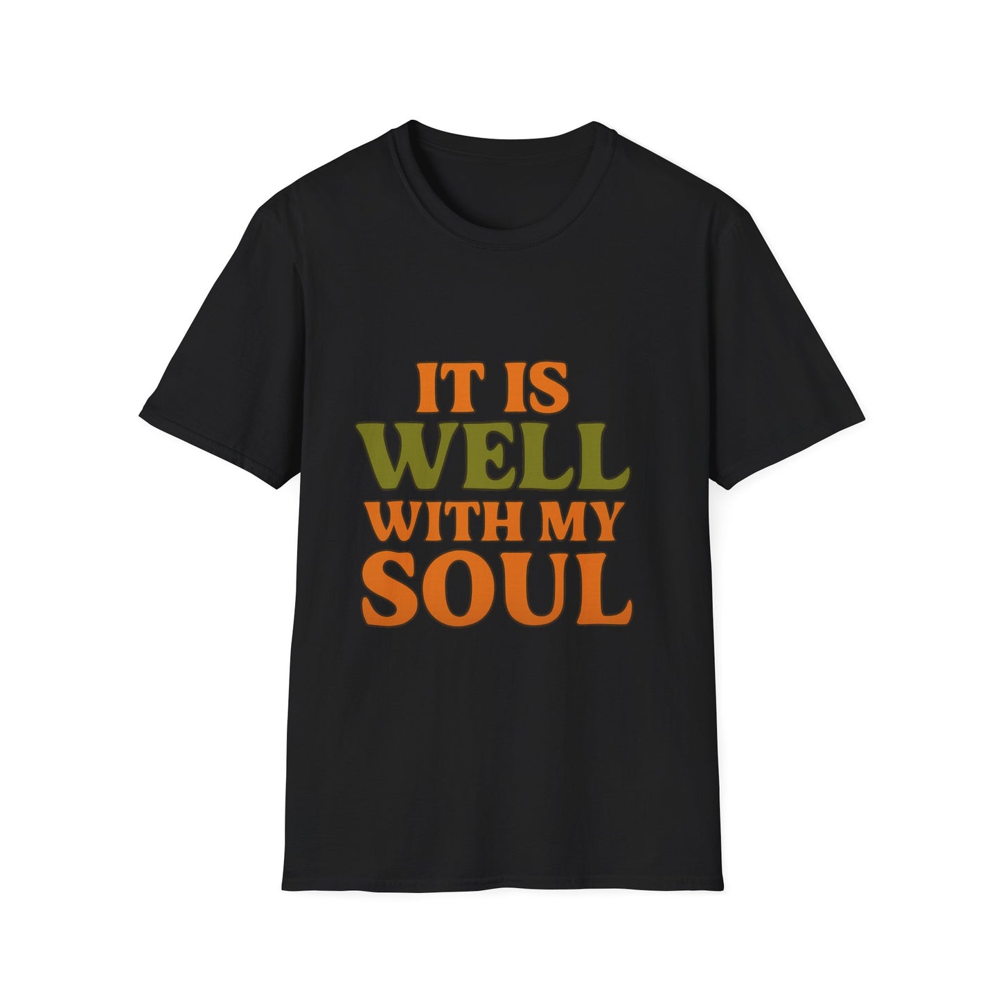 It Is Well With My Soul Christian T-Shirt – Softstyle Faith Tee for Women & Men.