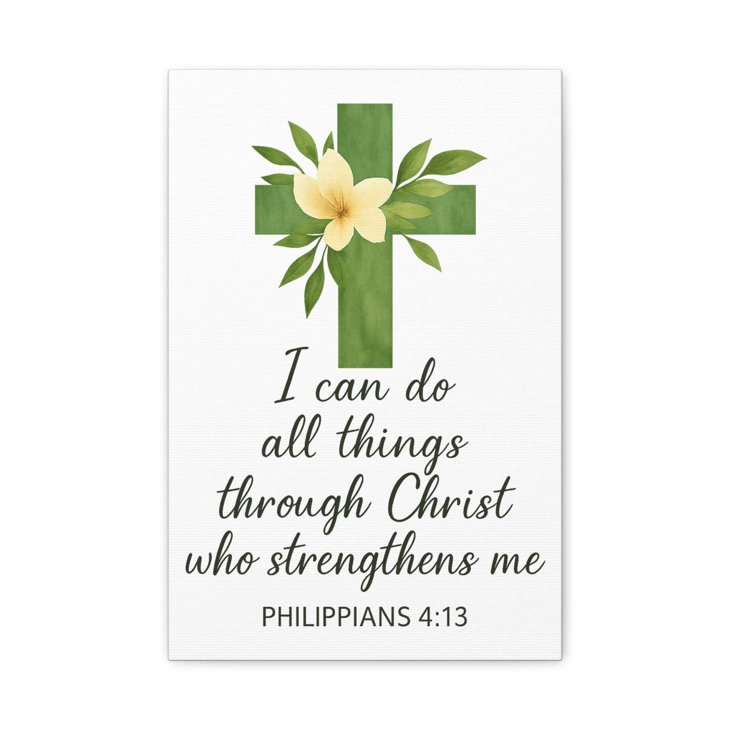 Philippians 4:13 Wall Art | Christian Scripture Home Decor