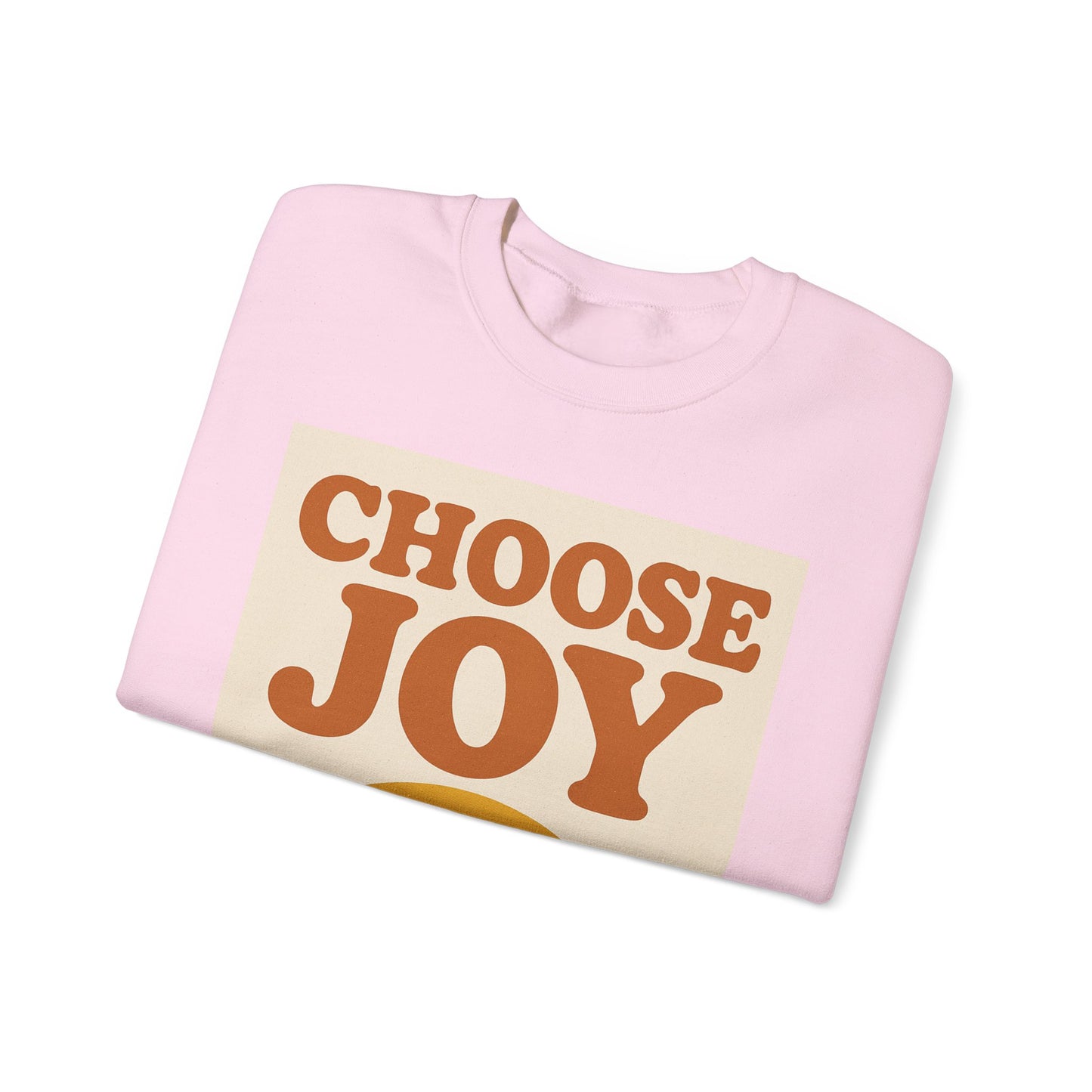 Choose Joy Rainbow Crewneck Sweatshirt, Unisex Sweatshirt, Motivational Gift, Cozy Layer, Fall Fashion, Positive Vibes