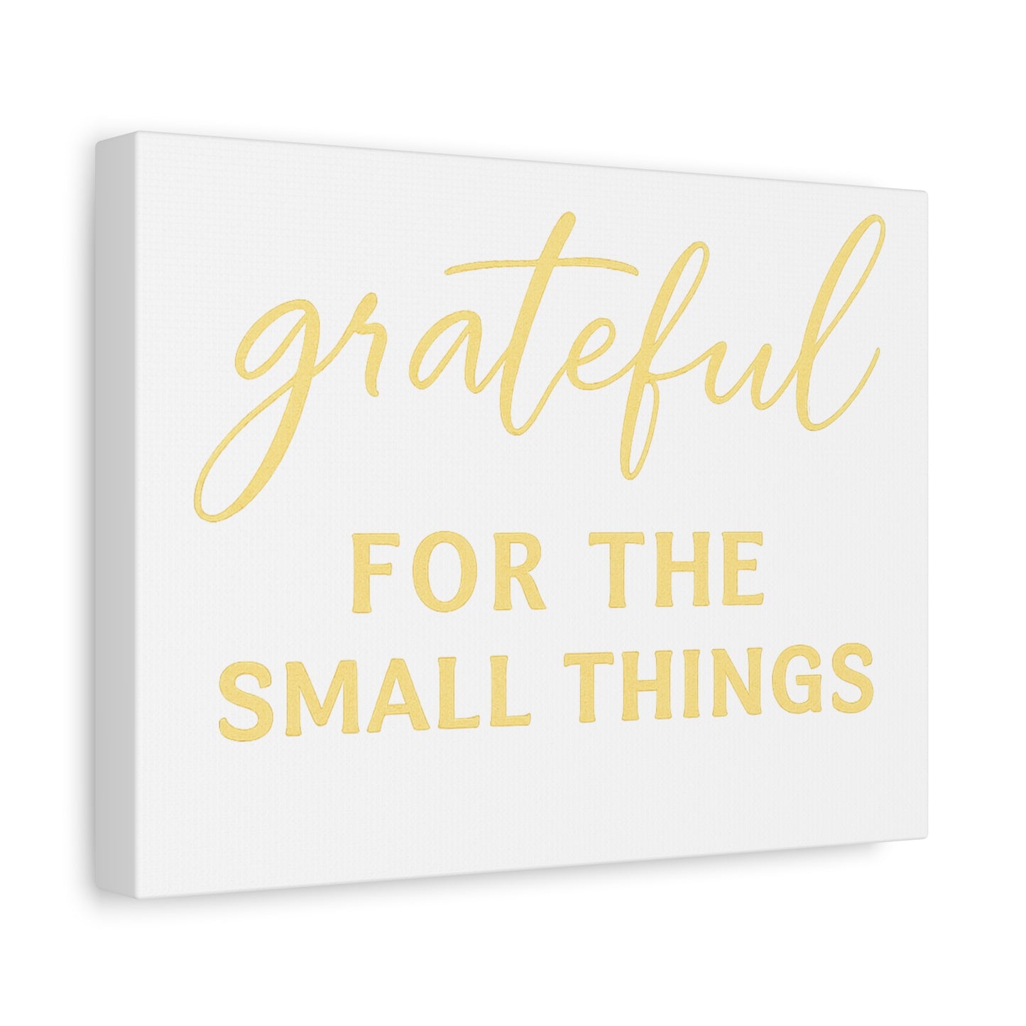 Grateful Wall Art | Inspirational Christian Home Decor - Matte Canvas, Stretched, 1.25"