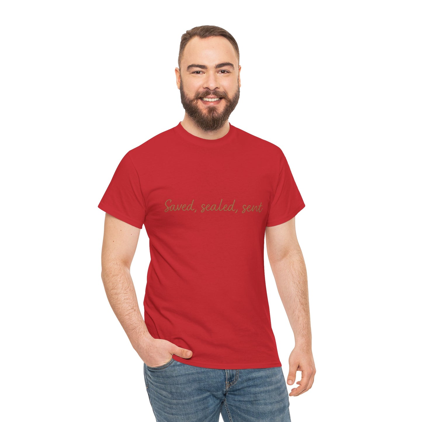 Saved. Sealed. Sent. T-Shirt – Bold Christian Mission Unisex Tee
