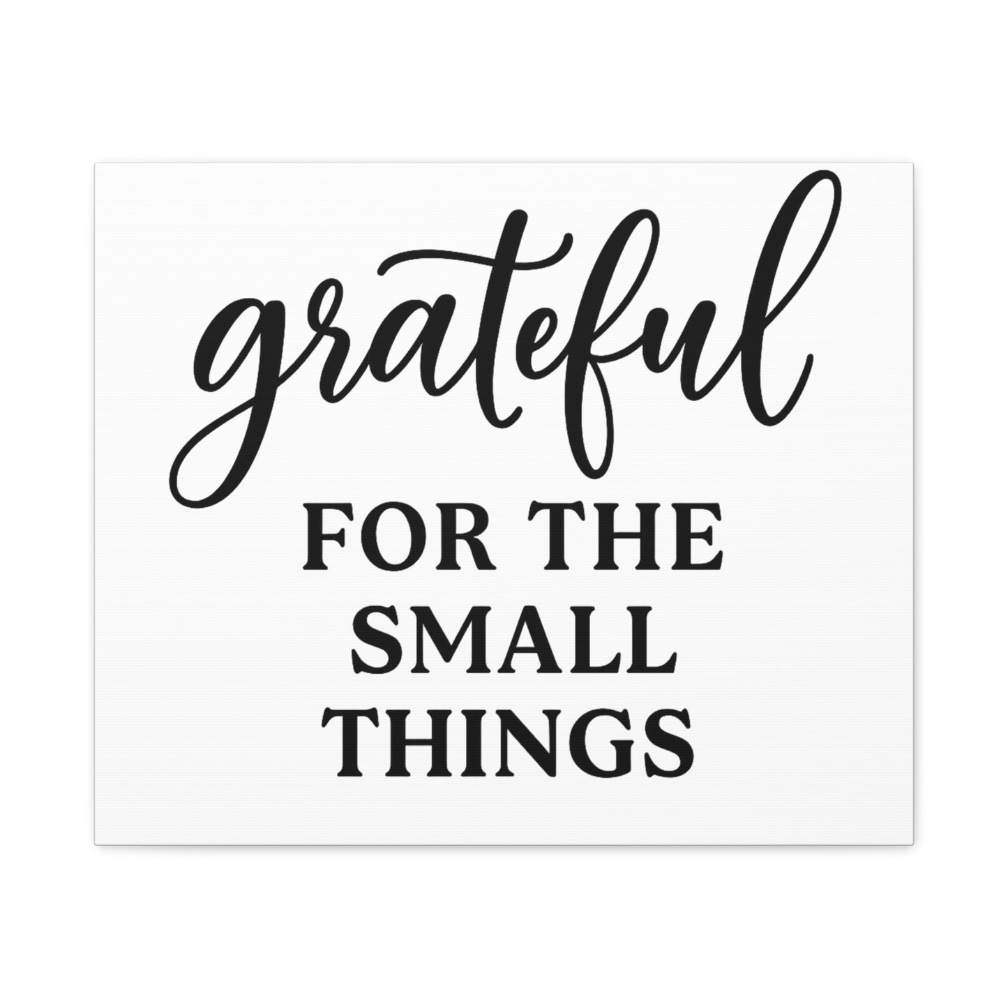 Grateful Wall Art | Inspirational Christian Home Decor-Matte Canvas, Stretched, 1.25"
