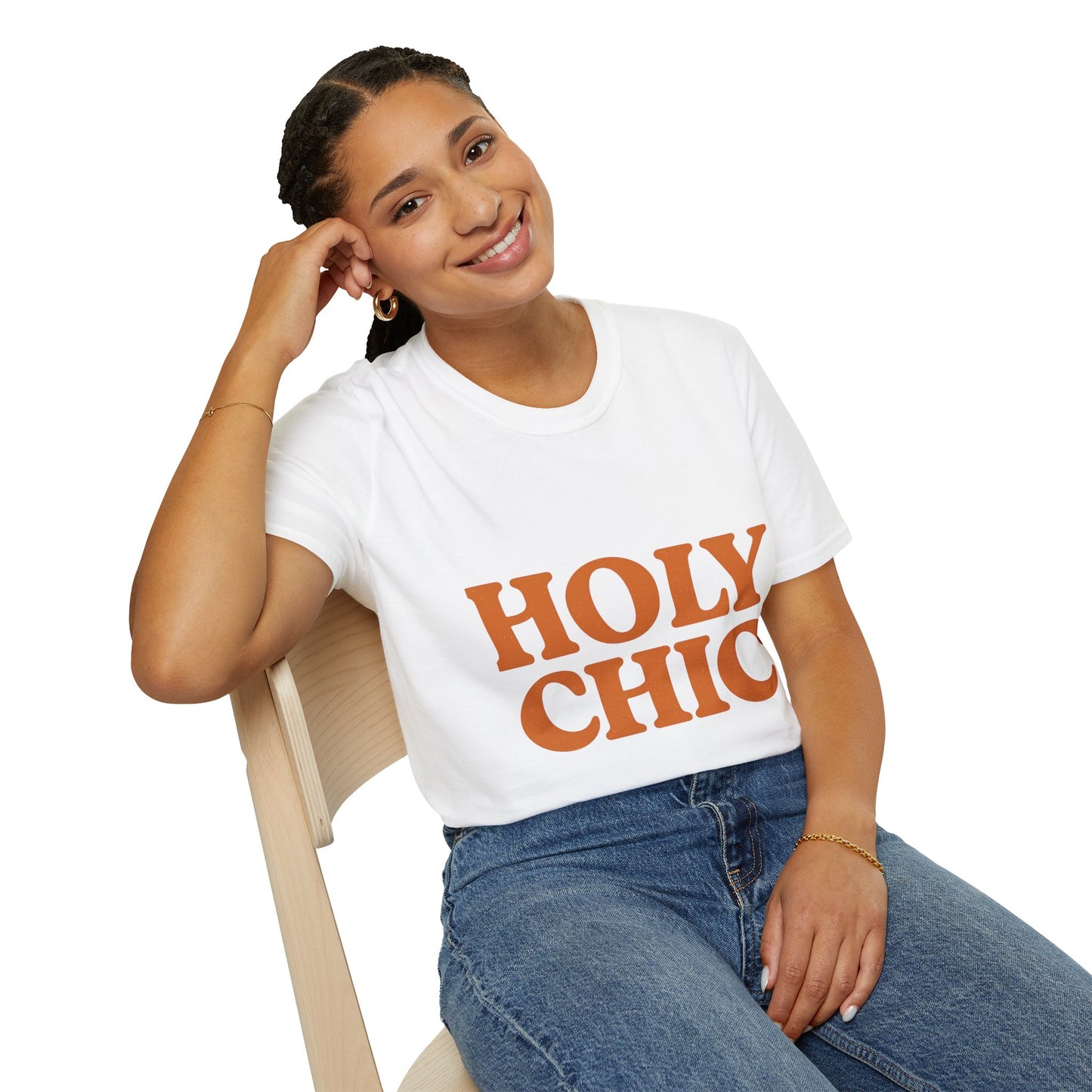 Holy Chic Christian T-Shirt – Softstyle Faith & Fashion Tee for Women.