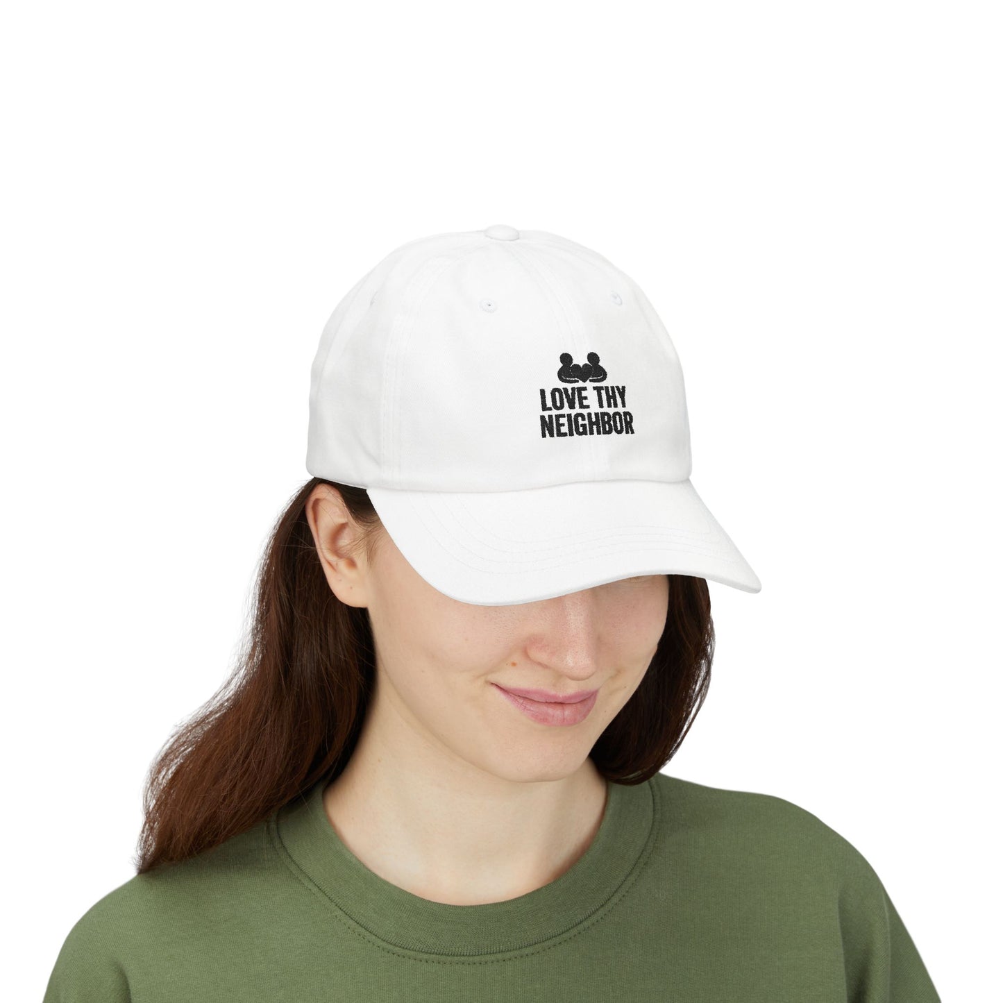 Love Thy Neighbor Dad Hat | Classic Adjustable Cap | Faith Apparel