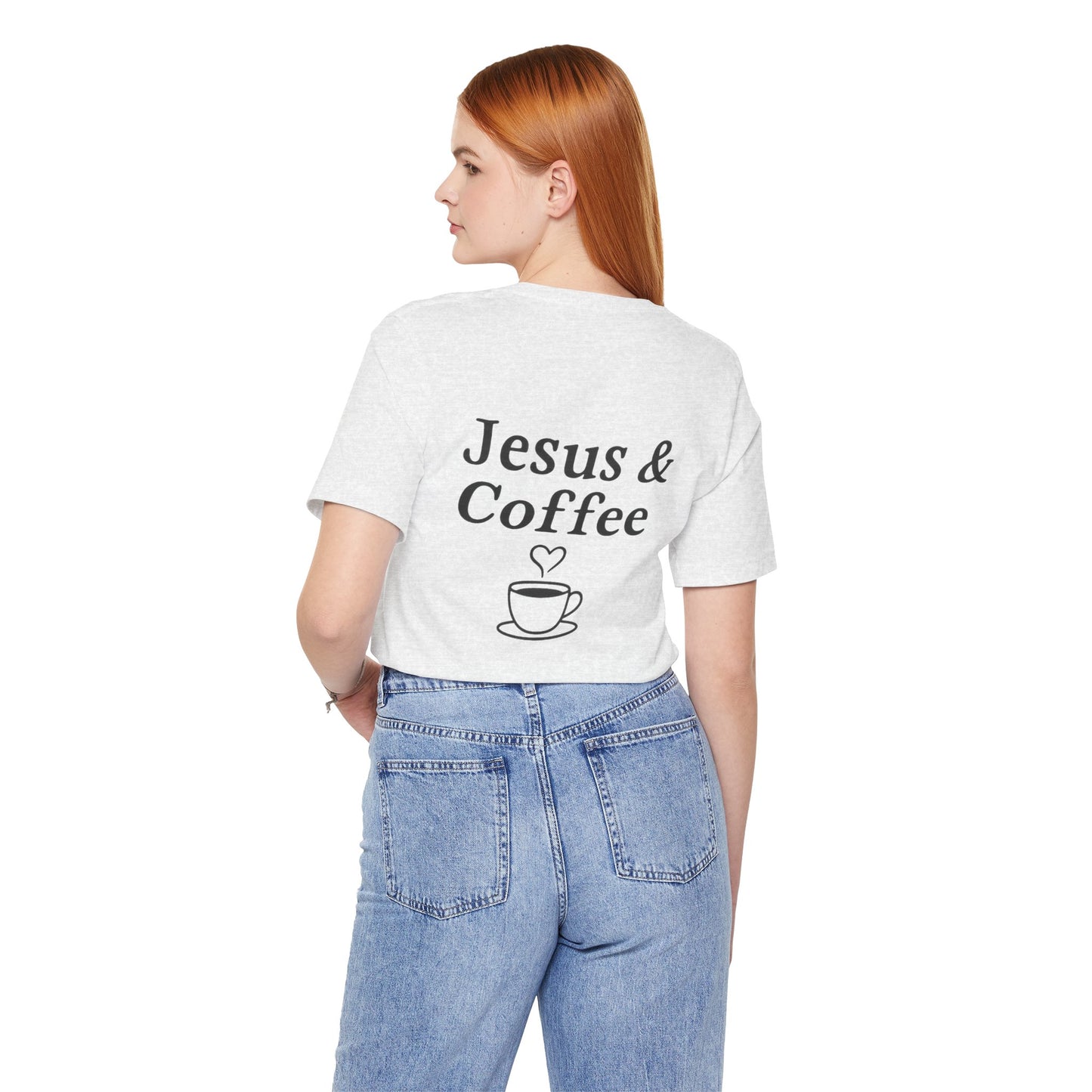 Jesus & Coffee Unisex T-Shirt | Short Sleeve Jersey Tee | Faith