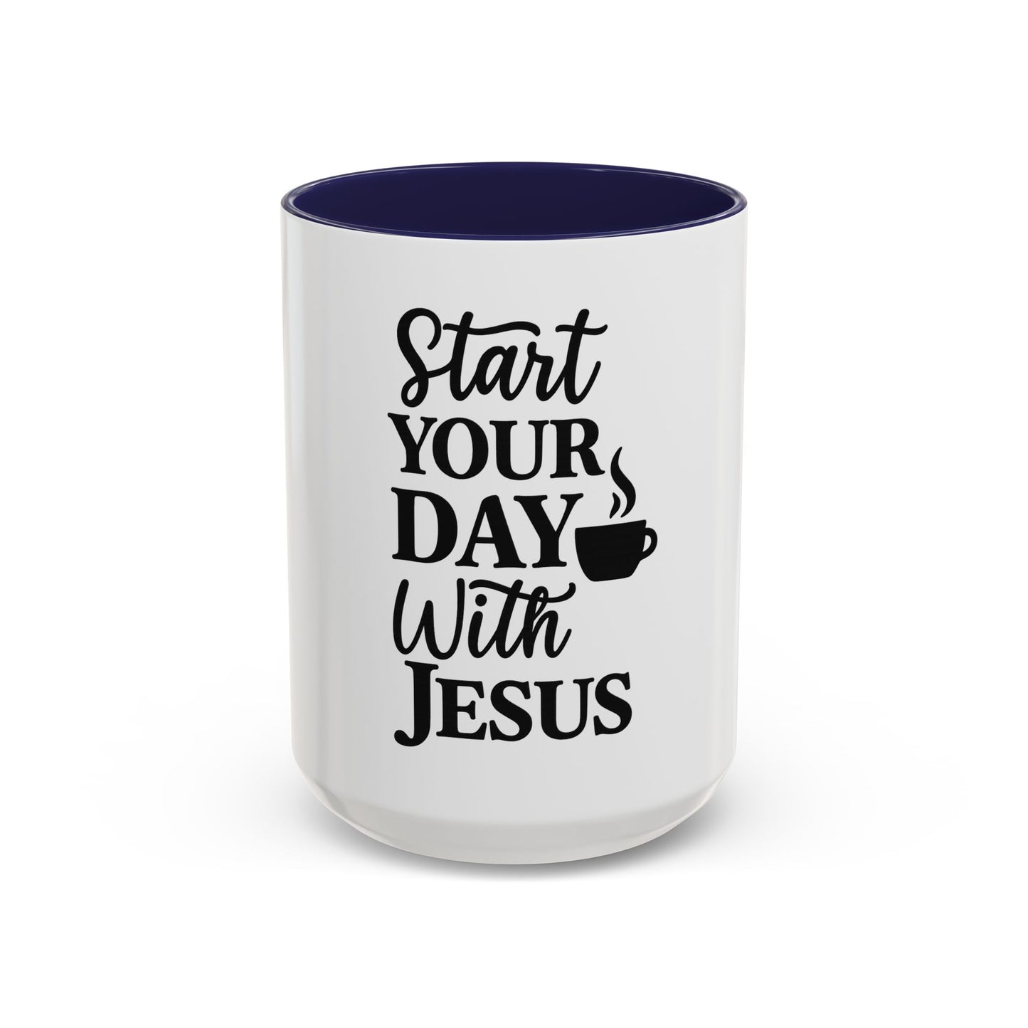 Christian Coffee Mug – Start Your Day with Jesus