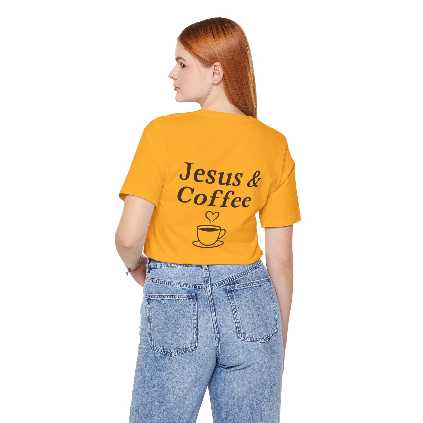Jesus & Coffee Unisex T-Shirt | Short Sleeve Jersey Tee | Faith