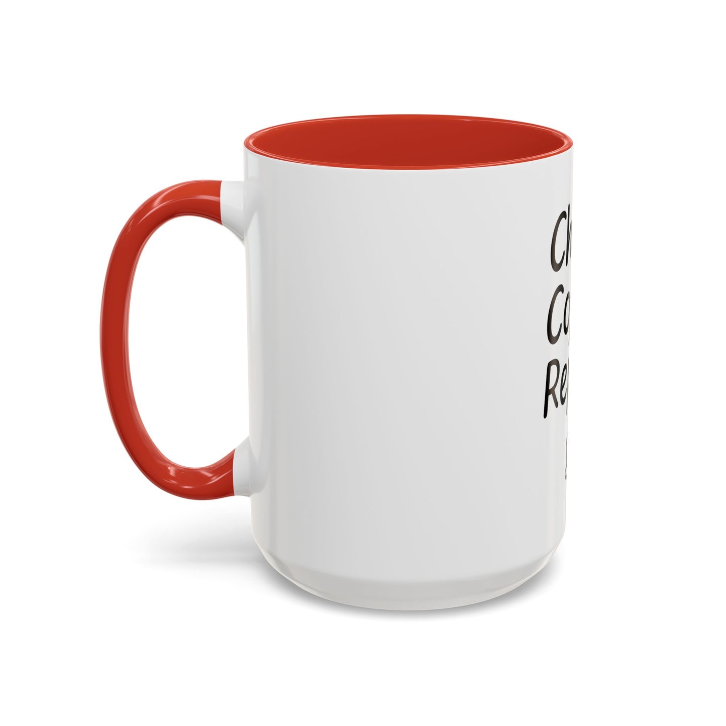 Christ Coffee Repeat Accent Mug | Christian Coffee Cup | 11oz