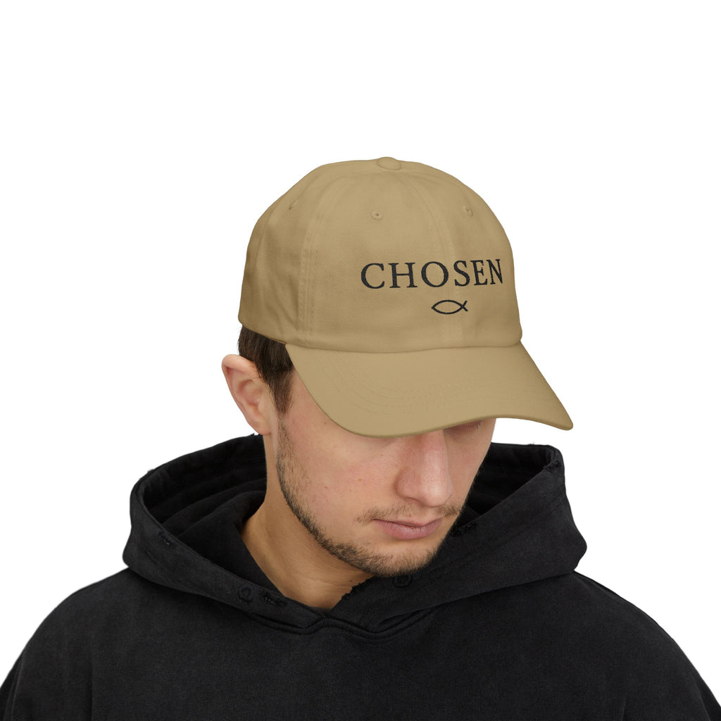 Chosen Classic Dad Cap | Unisex Christian Baseball Hat | Adjustable Faith Apparel Accessory