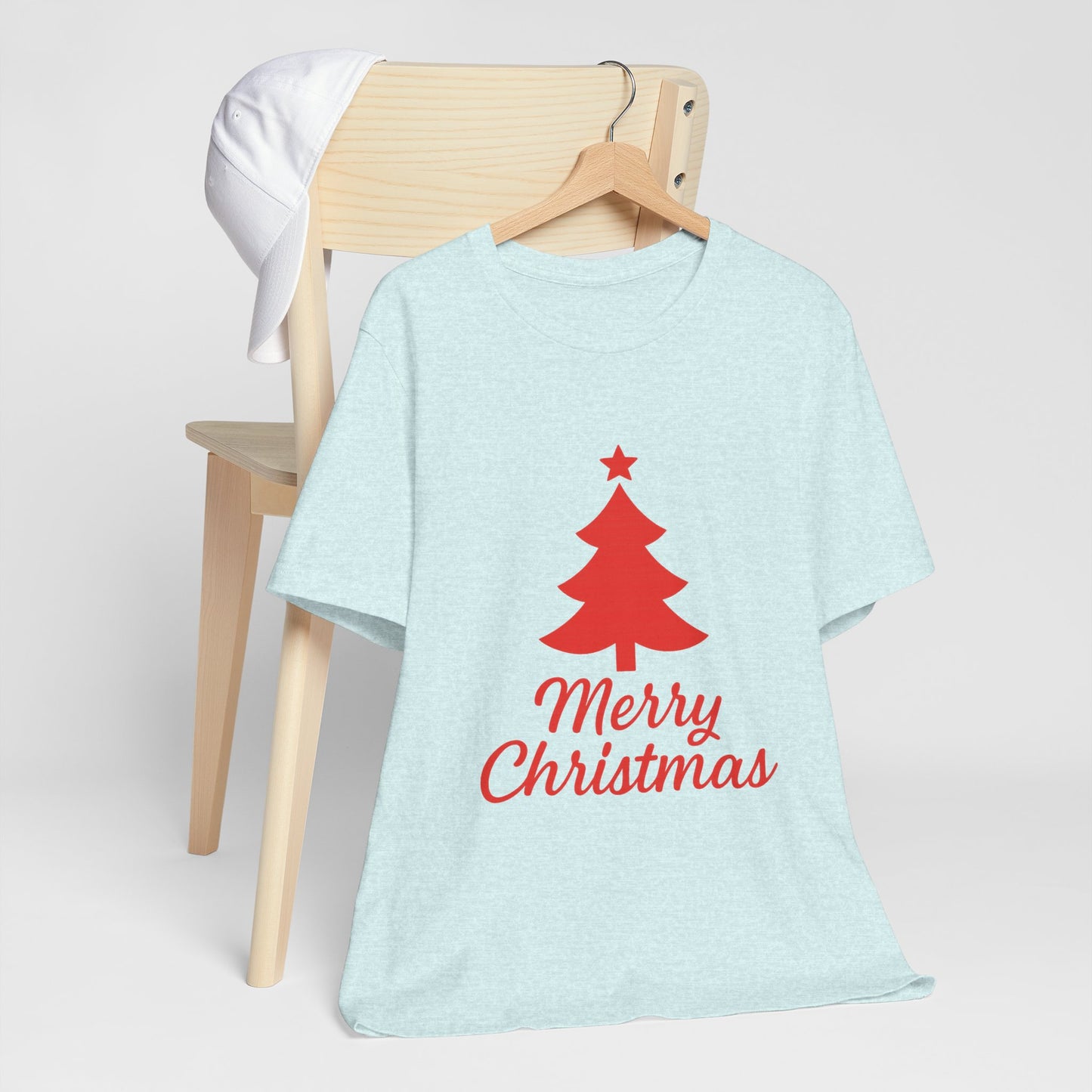 Merry Christmas Unisex Heavy Cotton Tee – Faith-Inspired Holiday Shirt