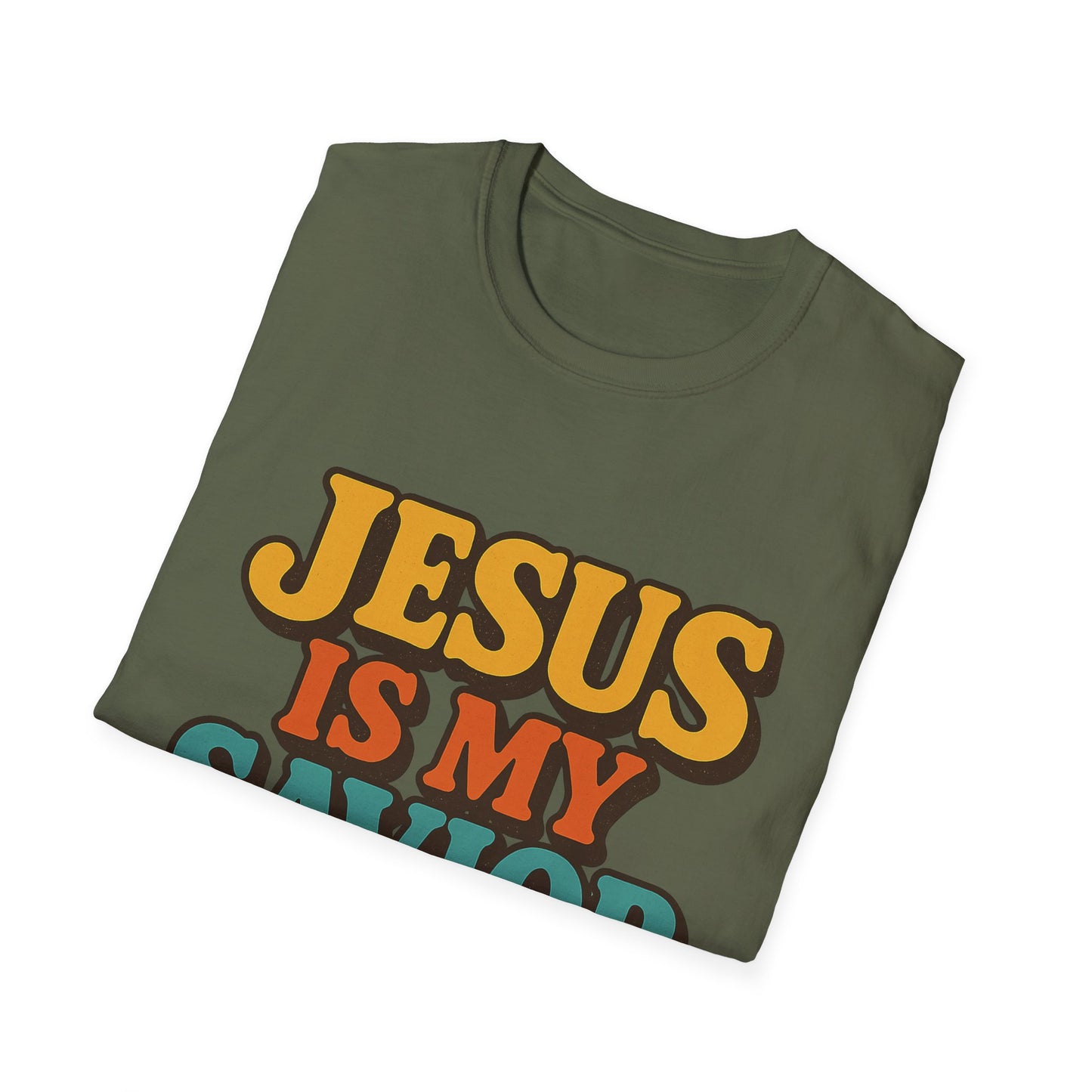 Jesus Is My Saviour Softstyle Christian Tee | Faith T-Shirt for Men & Women.