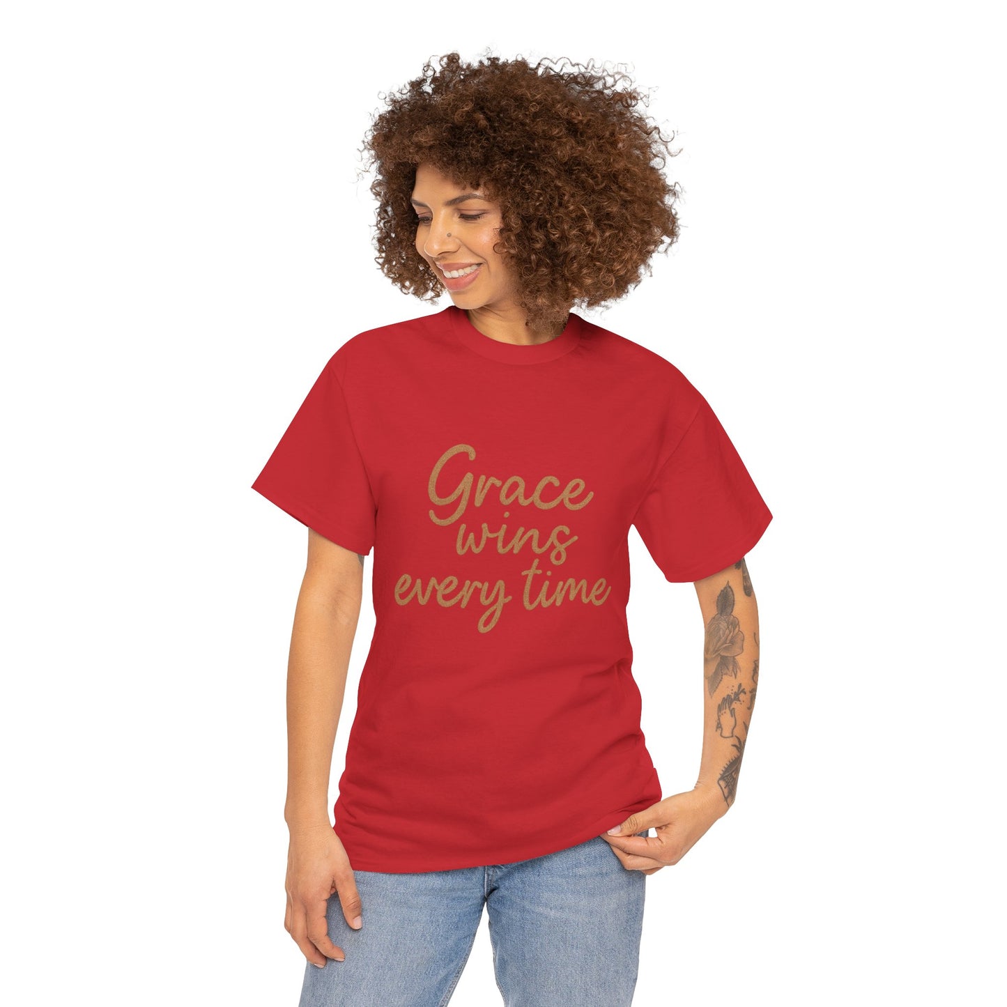 Grace Wins Every Time T-Shirt – Inspirational Christian Unisex Tee