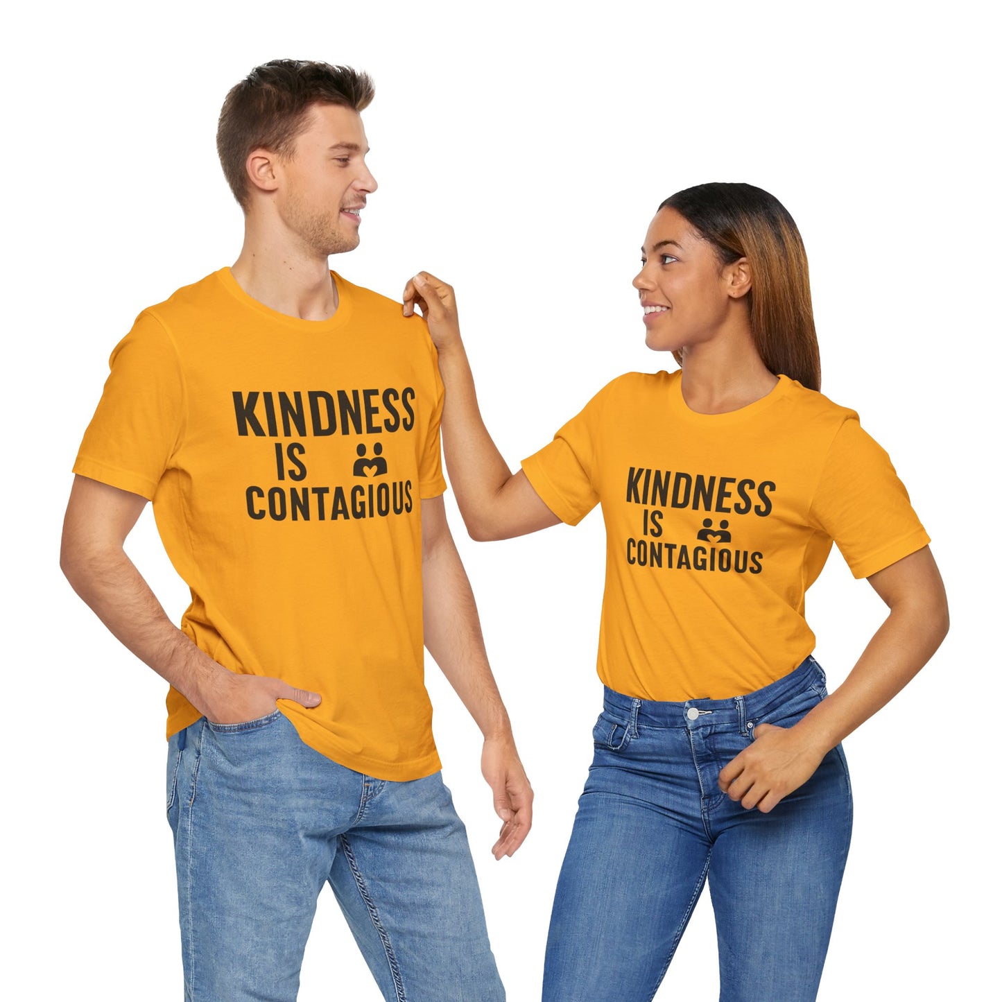Kindness is Contagious Unisex T-Shirt | Soft Jersey Short Sleeve
