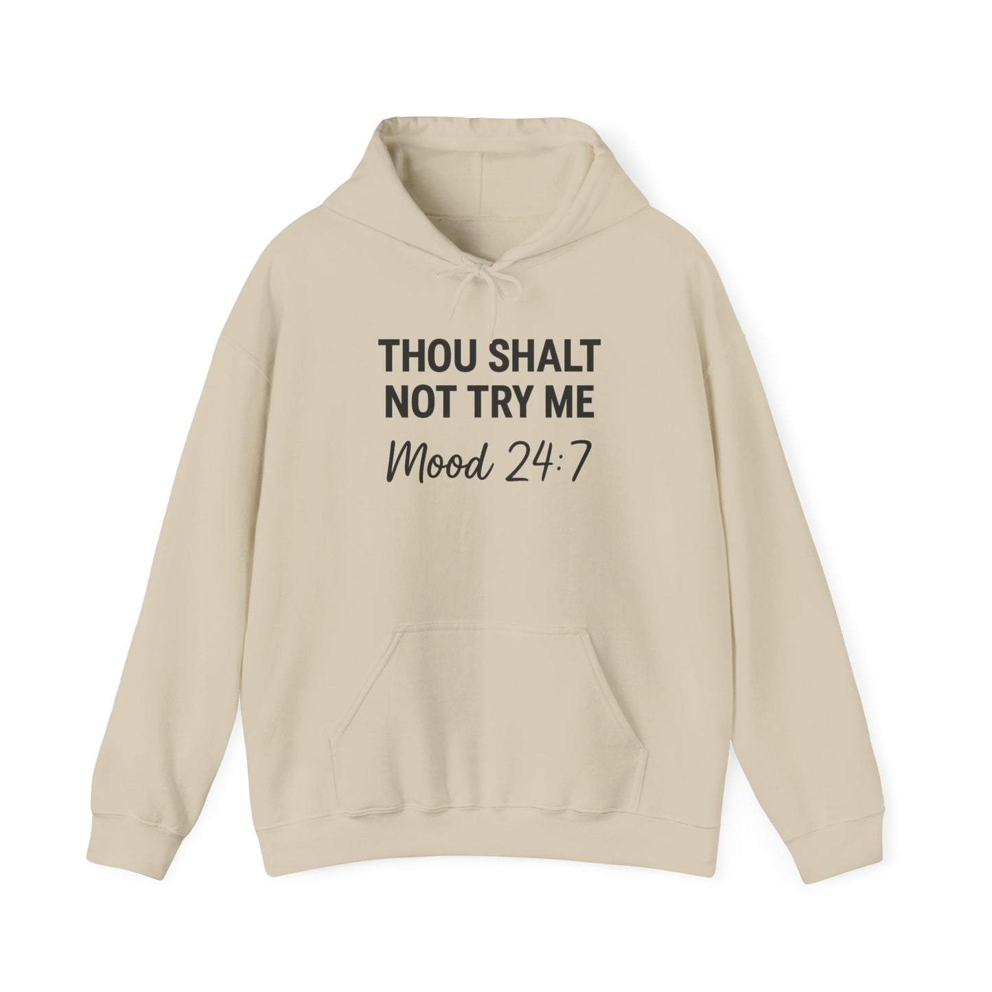Thou Shall Not Try Me Hoodie – Funny Christian Sweatshirt with Attitude.