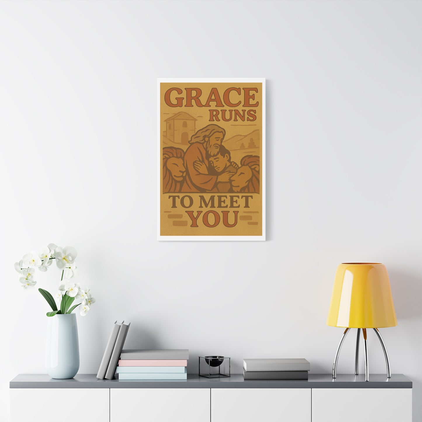 The Prodigal Son Wall Art | Vintage Christian Poster – Redemption & Grace Illustration.