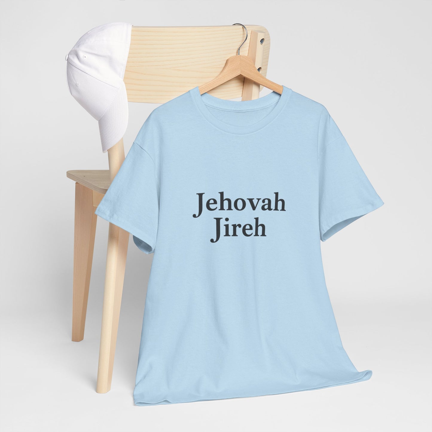 Jehovah Jireh Unisex Heavy Cotton Tee, Inspirational T-Shirt, Faith-Based Apparel, Christian Gift, Everyday Wear