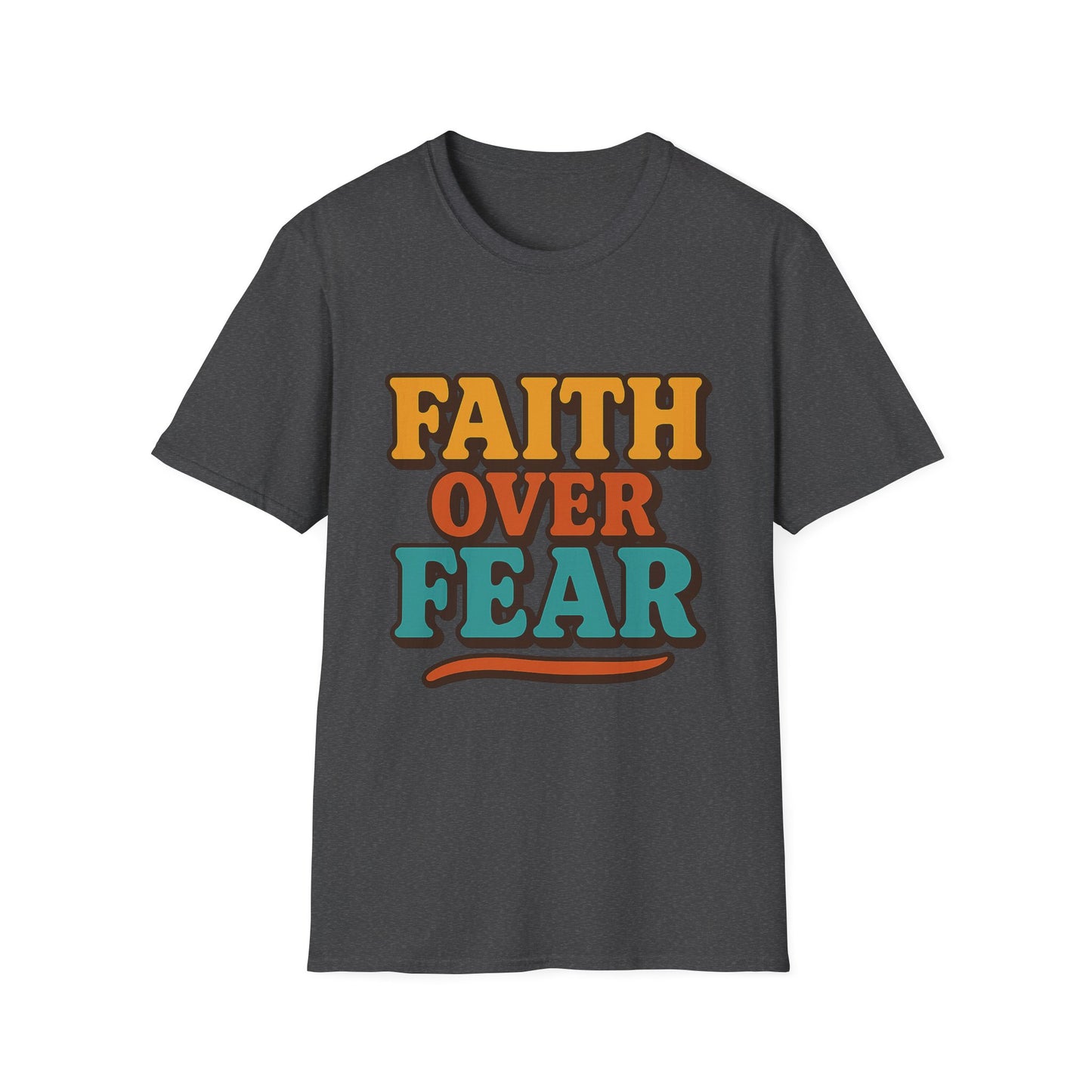 Faith Over Fear Christian T-Shirt – Softstyle Unisex Inspirational Tee for Women & Men.