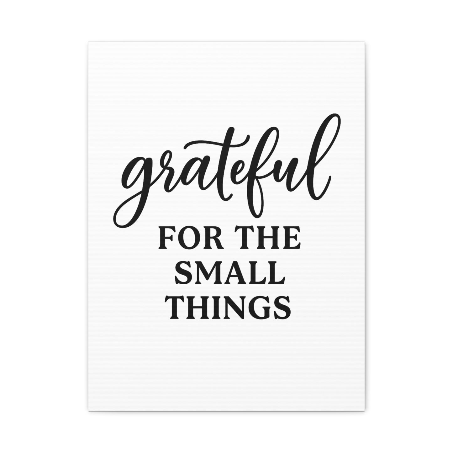 Grateful Wall Art | Inspirational Christian Home Decor-Matte Canvas, Stretched, 1.25"