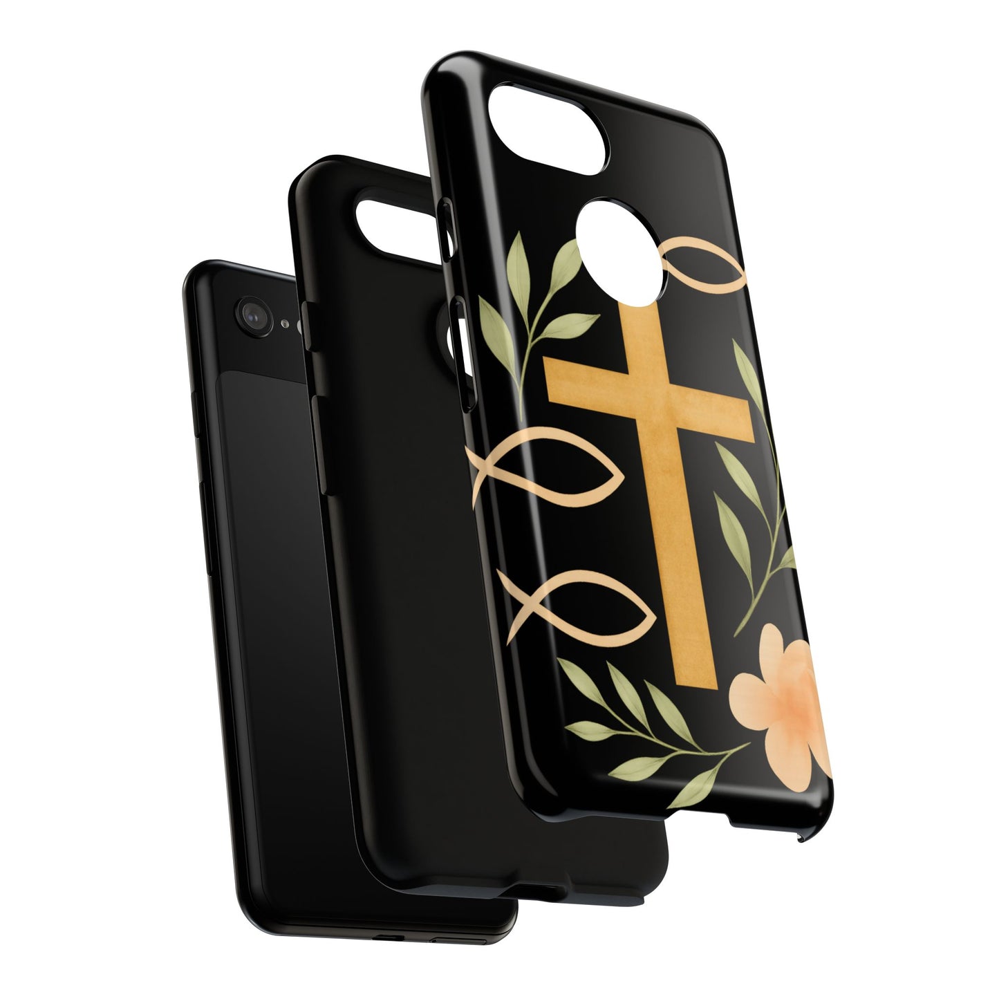 Christian Faith Phone Case with Floral Design