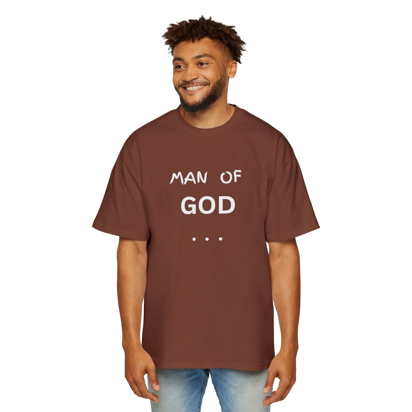 Christian Men’s T-Shirt – Bold “Man of God” Faith Tee
