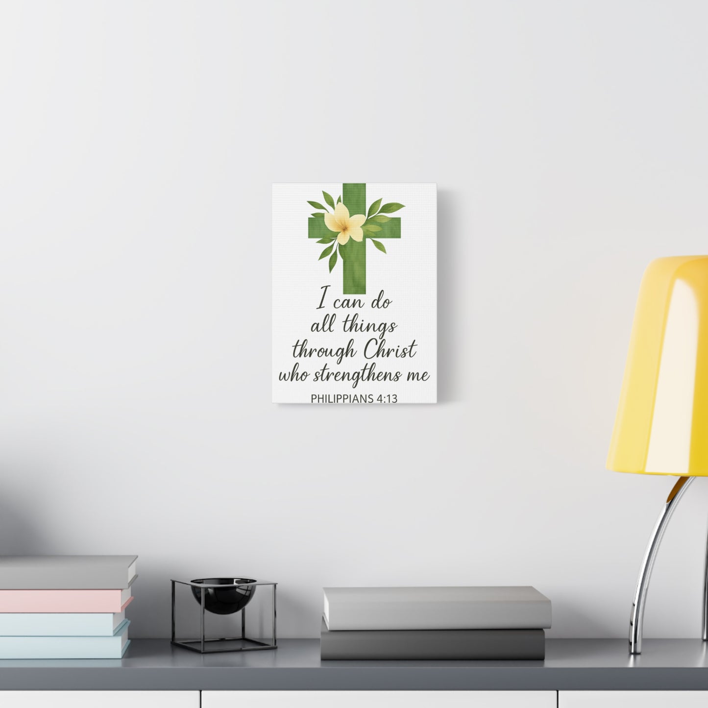 Philippians 4:13 Wall Art | Christian Scripture Home Decor