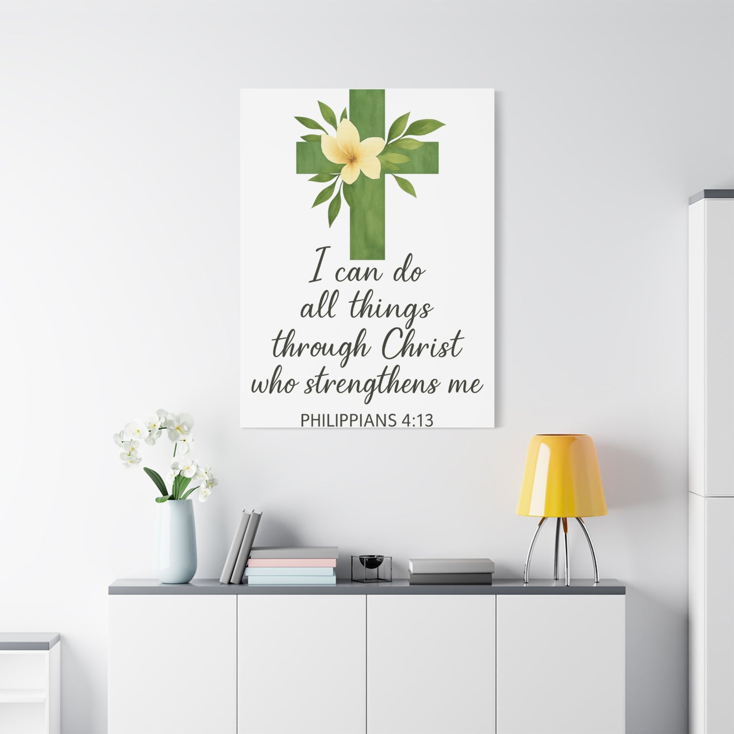 Philippians 4:13 Wall Art | Christian Scripture Home Decor