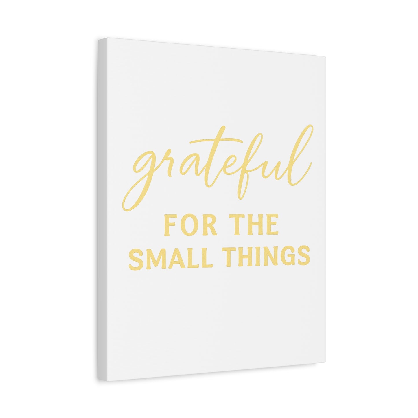 Grateful Wall Art | Inspirational Christian Home Decor - Matte Canvas, Stretched, 1.25"