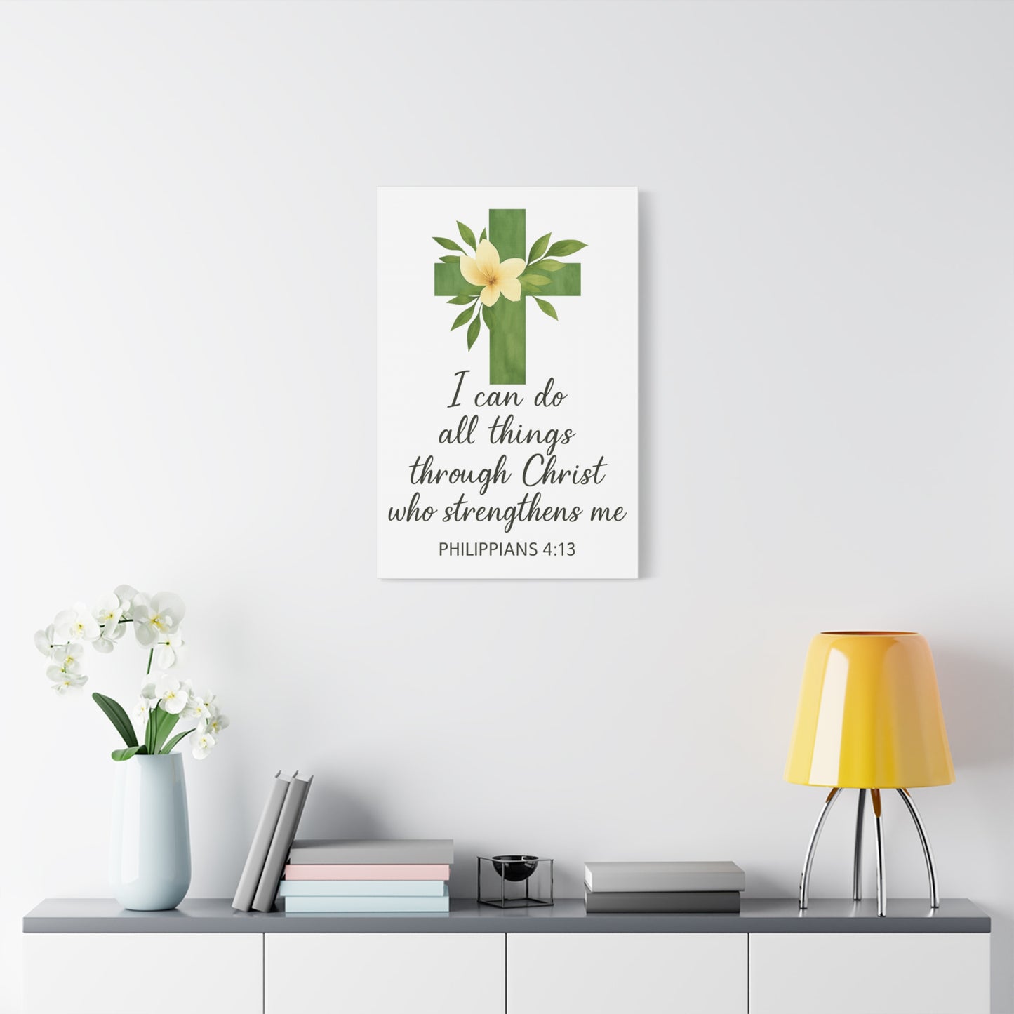 Philippians 4:13 Wall Art | Christian Scripture Home Decor