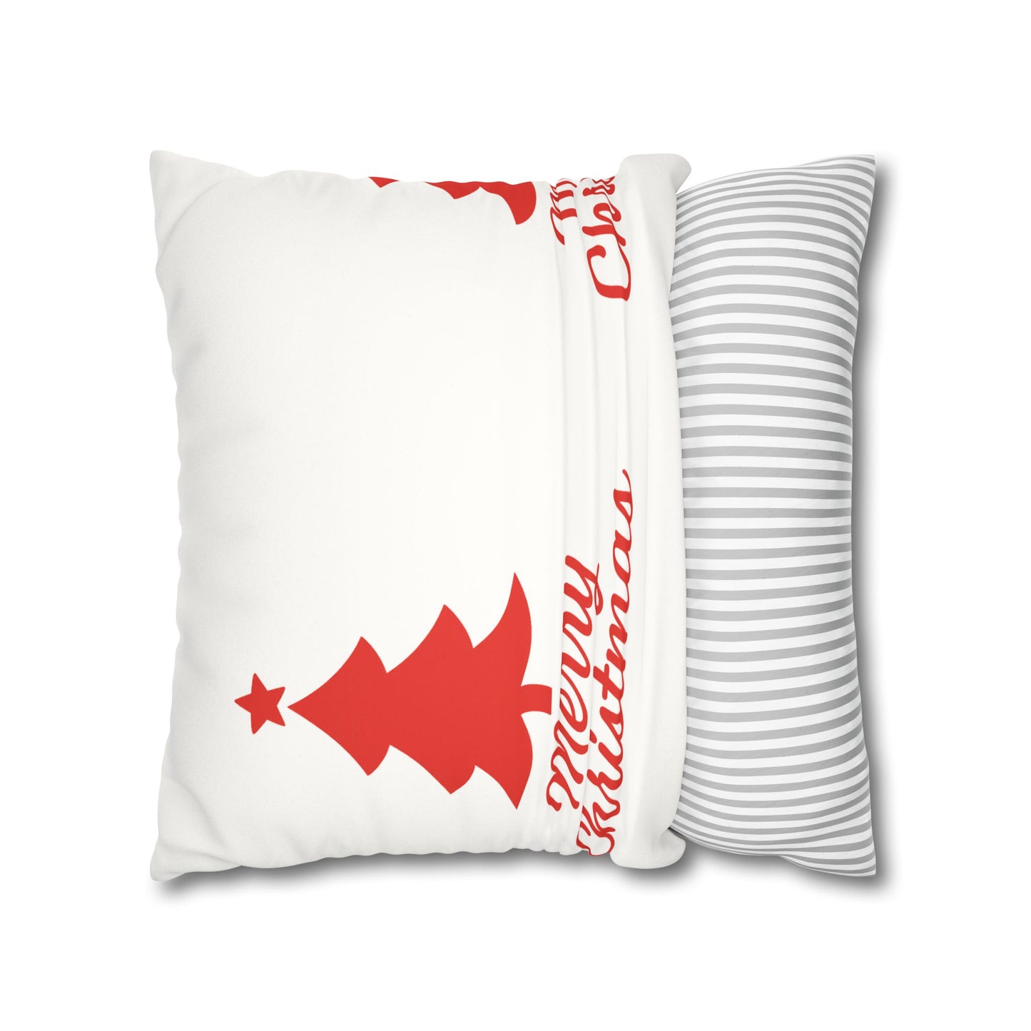 Merry Christmas Faux Suede Pillowcase