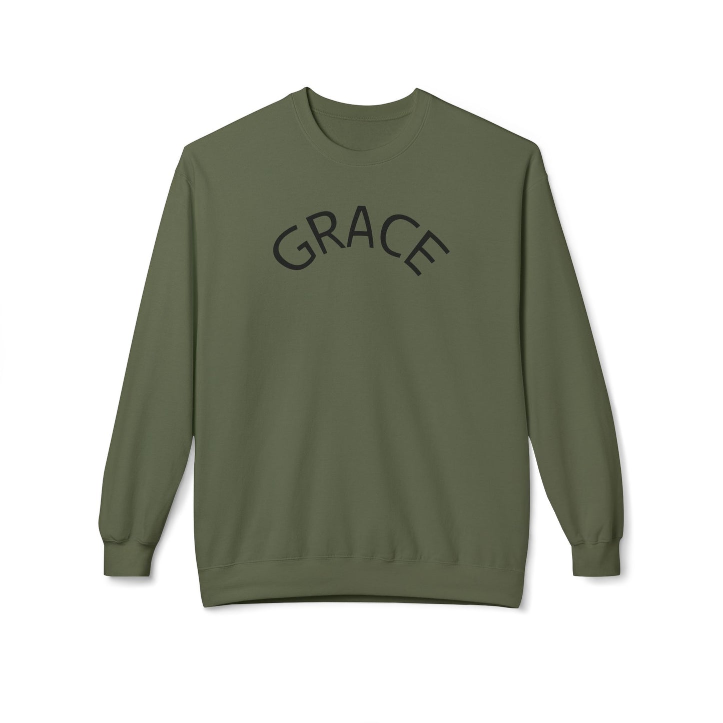 Grace Crewneck Sweatshirt, Unisex Fleece Sweater, Cozy Pullover, Inspirational Gift, Casual Style, Perfect for Every Occasion
