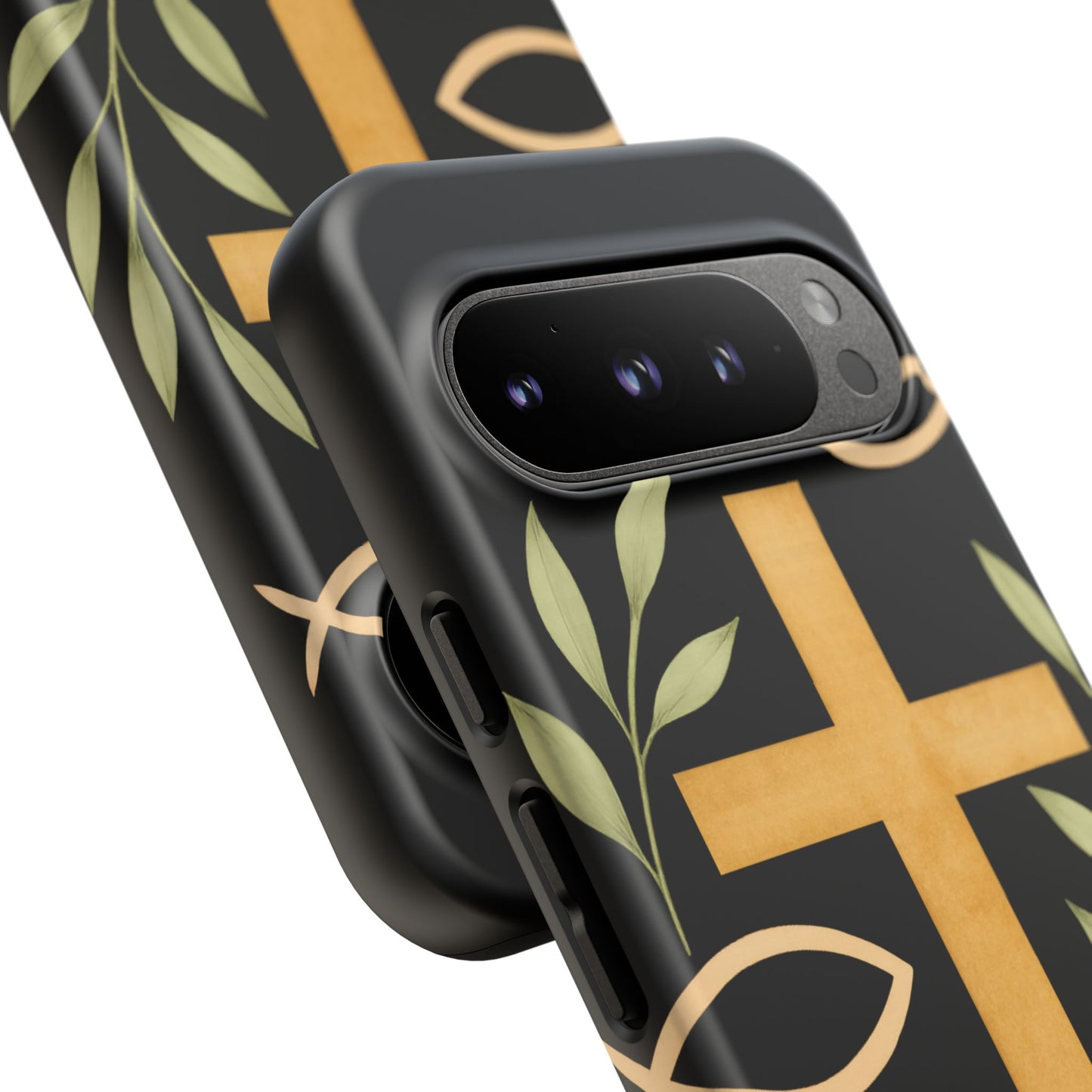 Christian Faith Phone Case with Floral Design