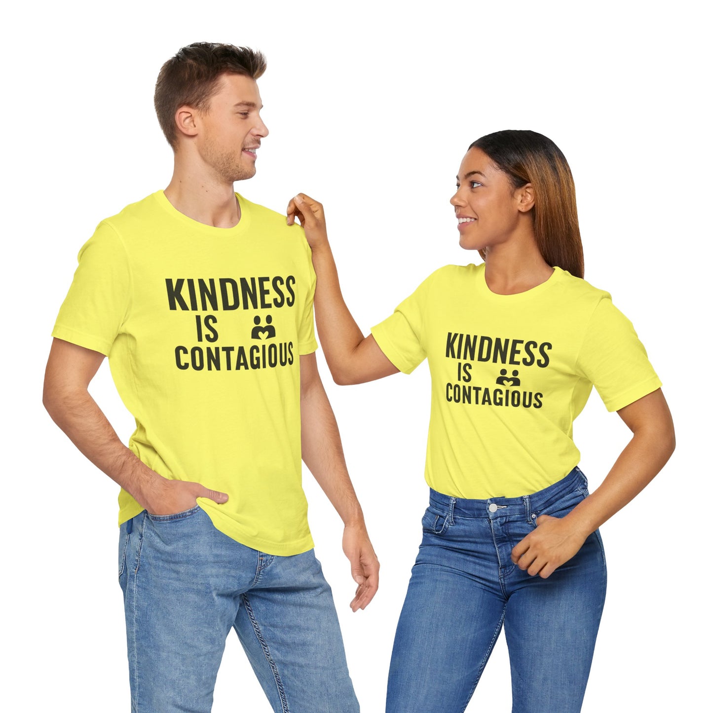 Kindness is Contagious Unisex T-Shirt | Soft Jersey Short Sleeve