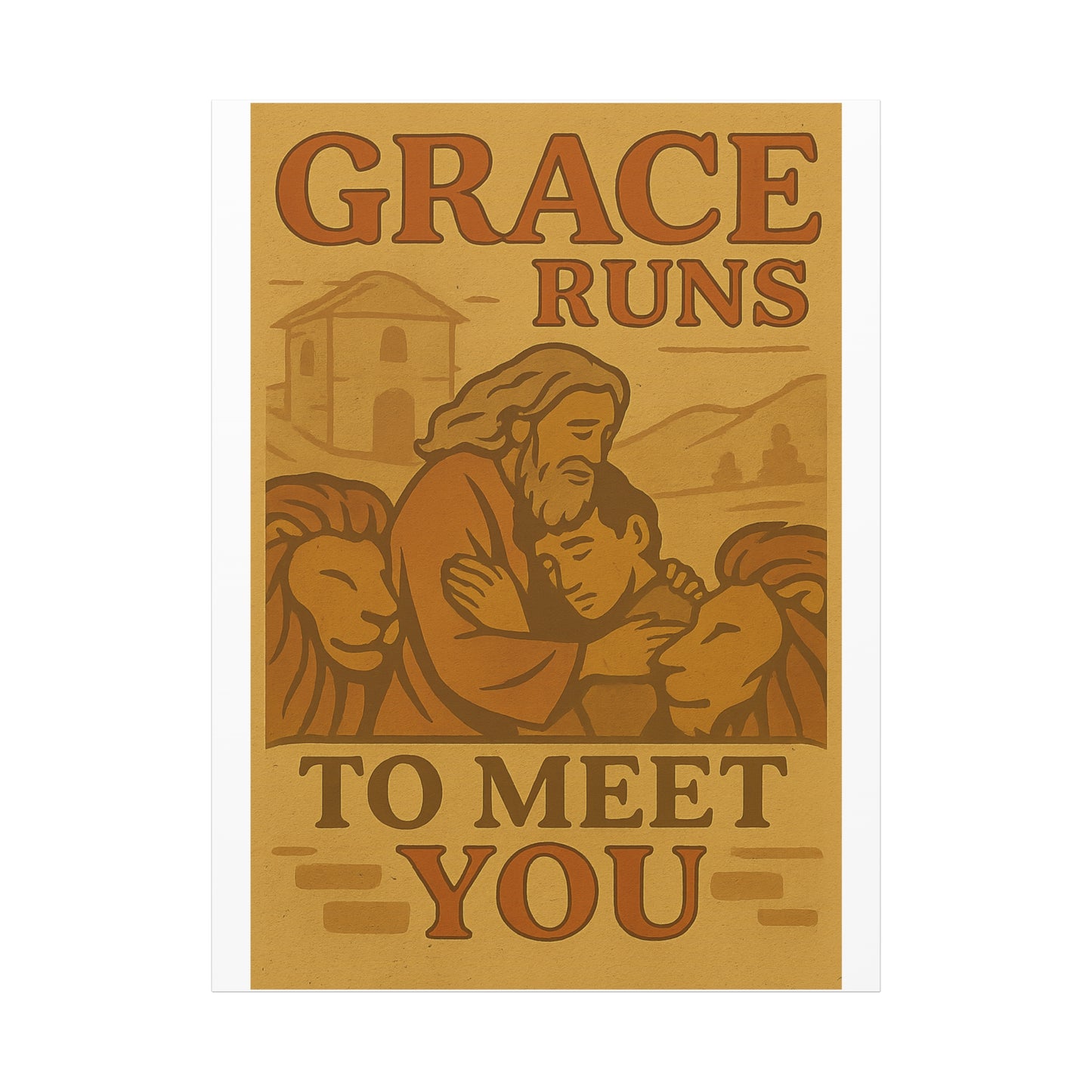 The Prodigal Son Wall Art | Vintage Christian Poster – Redemption & Grace Illustration.