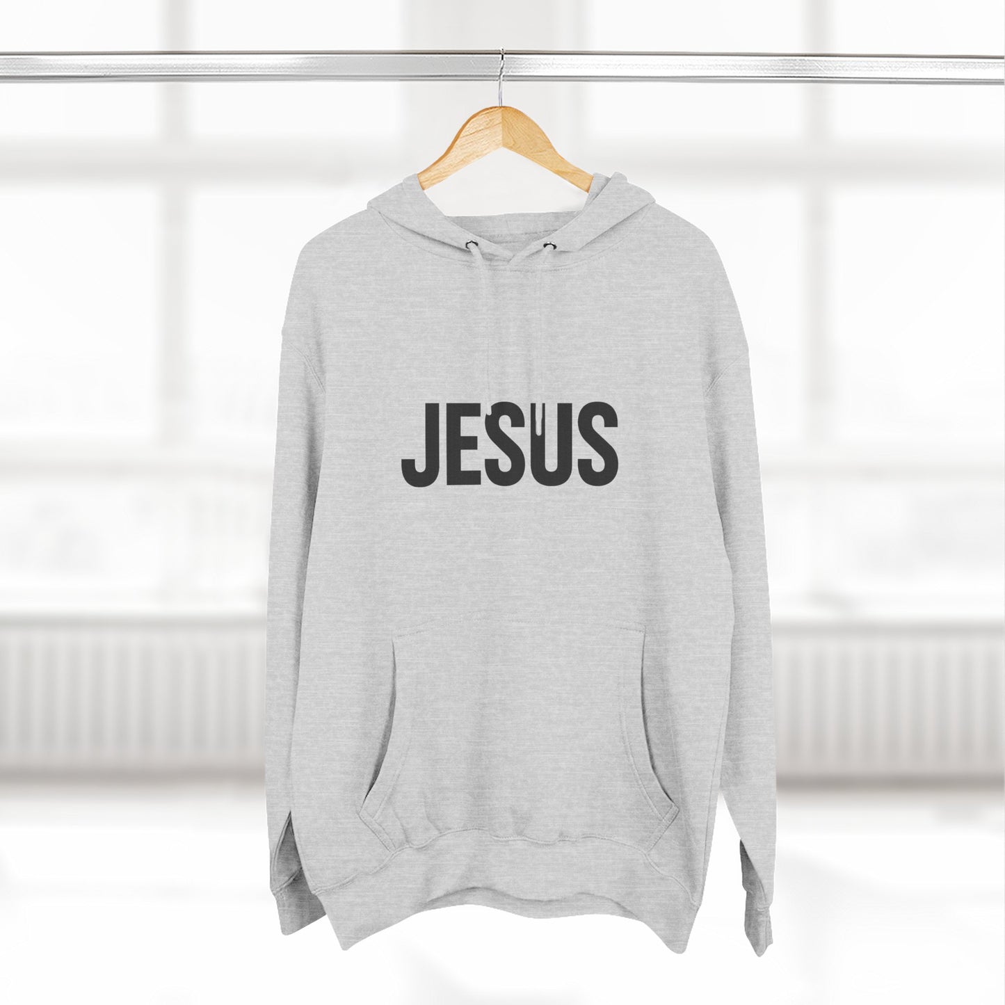 JESUS Unisex Hoodie – Bold Christian Statement Sweatshirt | Faithwear for Everyday Comfort