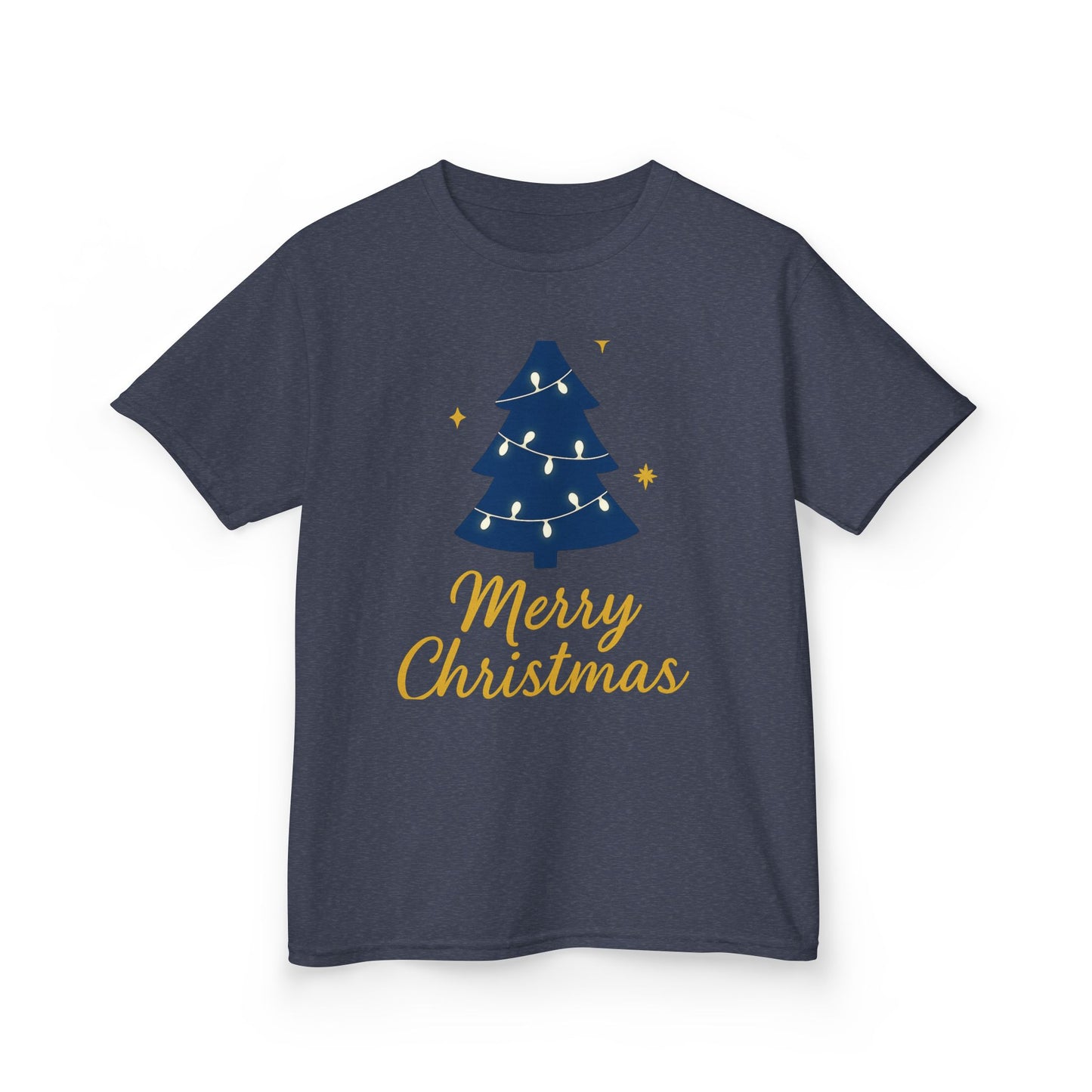 Merry Christmas Kids Heavy Cotton Tee – Christian Holiday Shirt for Children