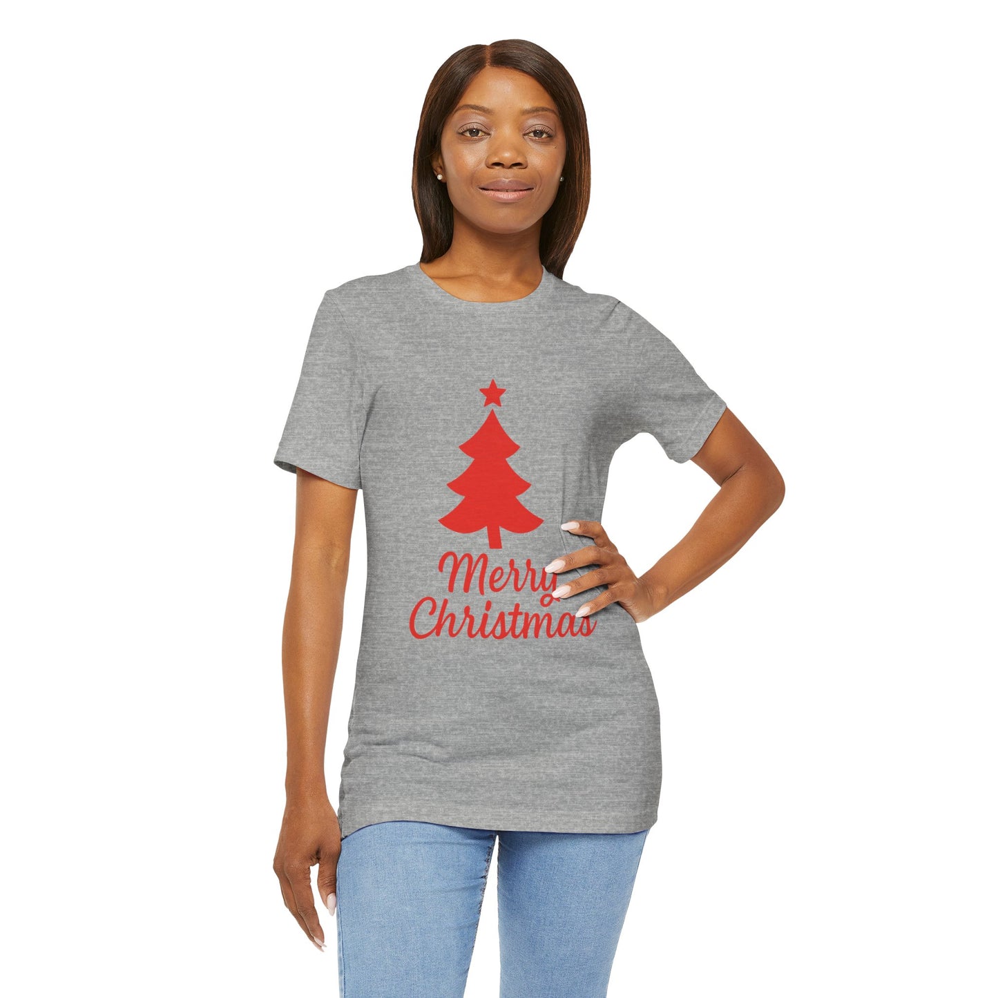 Merry Christmas Unisex Heavy Cotton Tee – Faith-Inspired Holiday Shirt