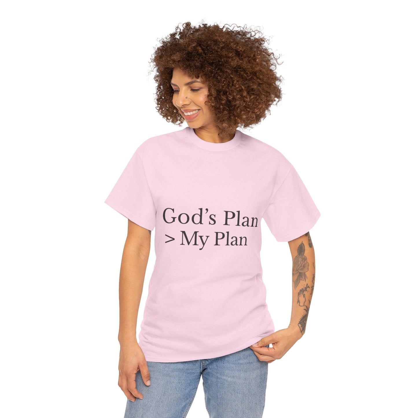 God’s Plan > My Plan T-Shirt – Christian Faith Unisex Tee