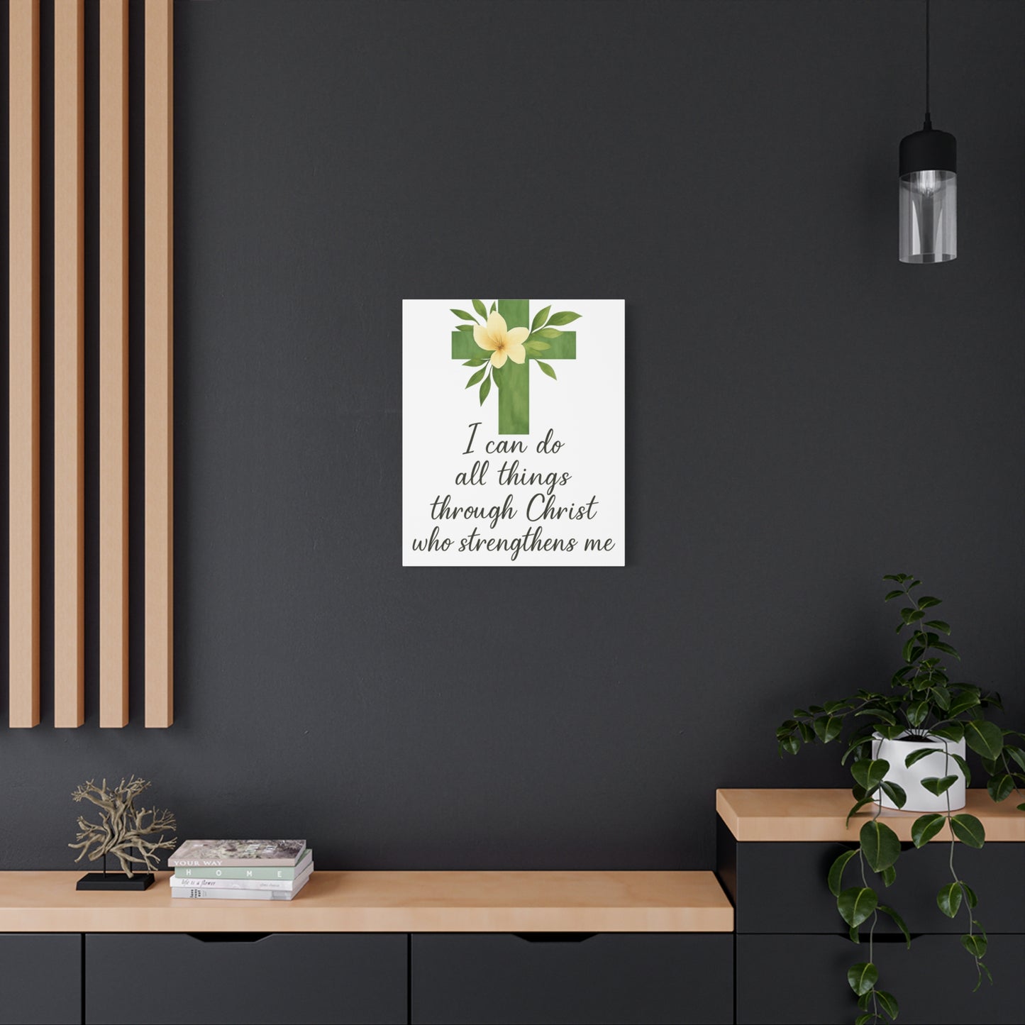 Philippians 4:13 Wall Art | Christian Scripture Home Decor